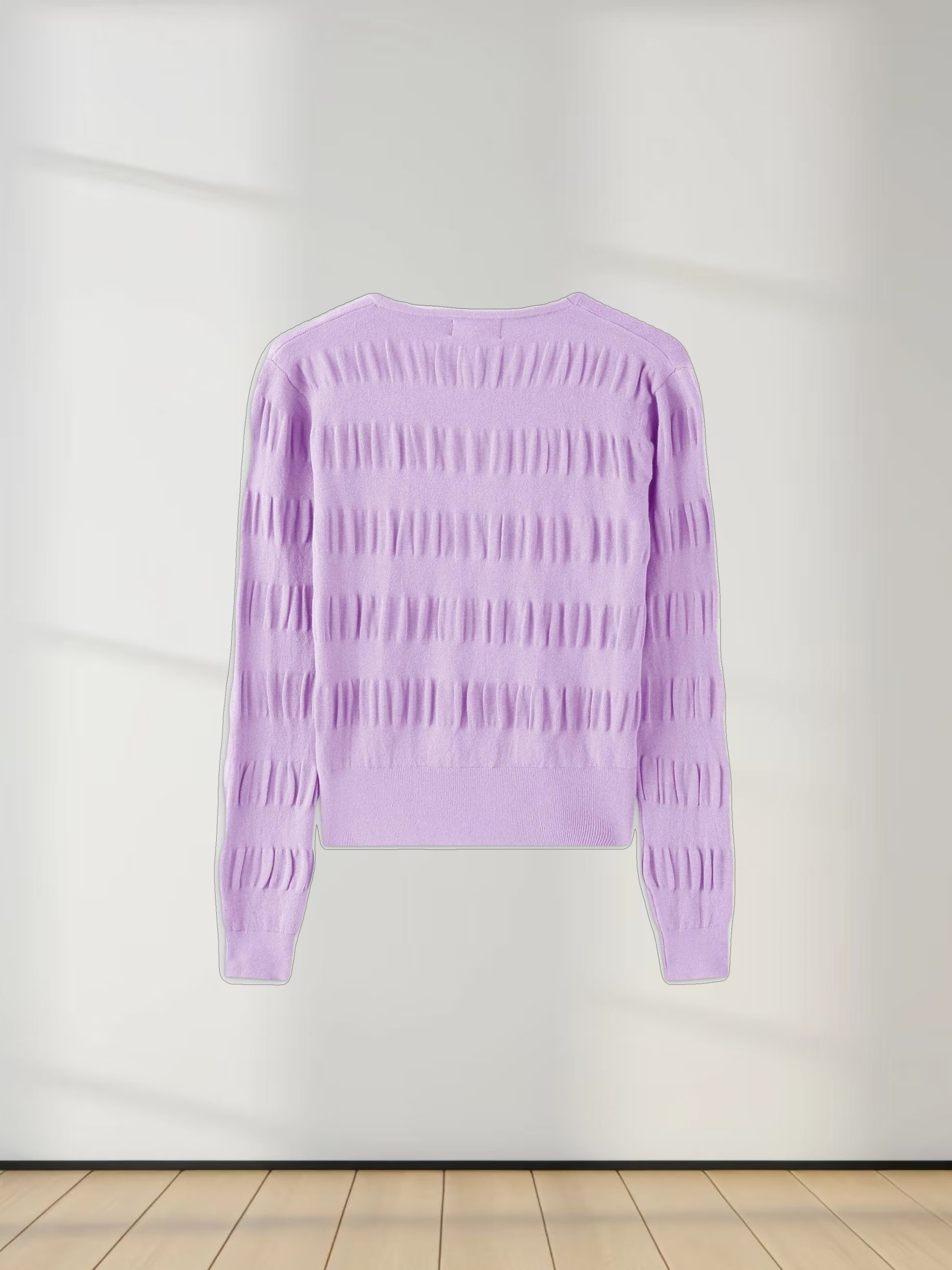 Ruched Sweater-Lilac