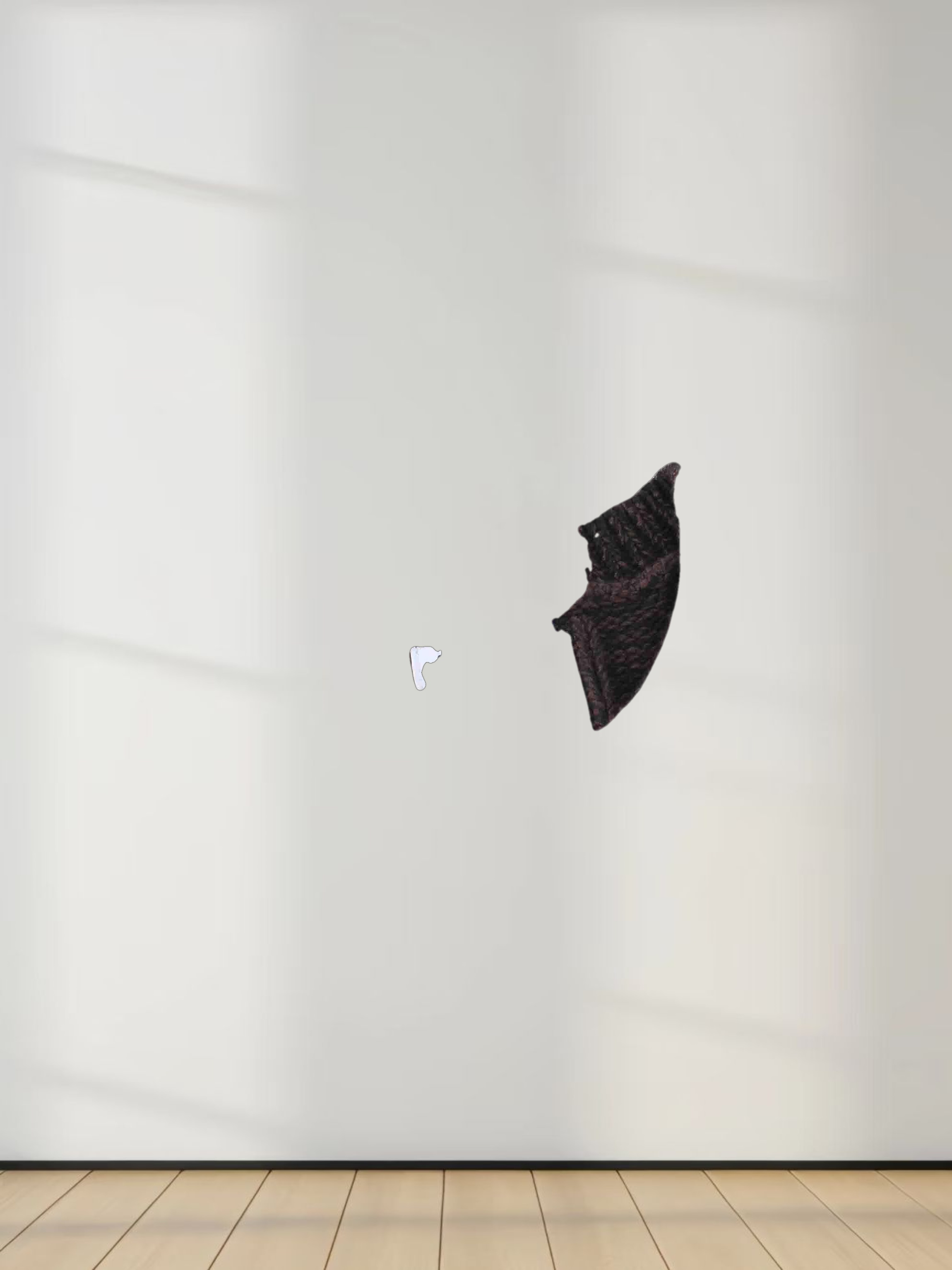 Chunky Heathered Cable sweater-Black/Brown