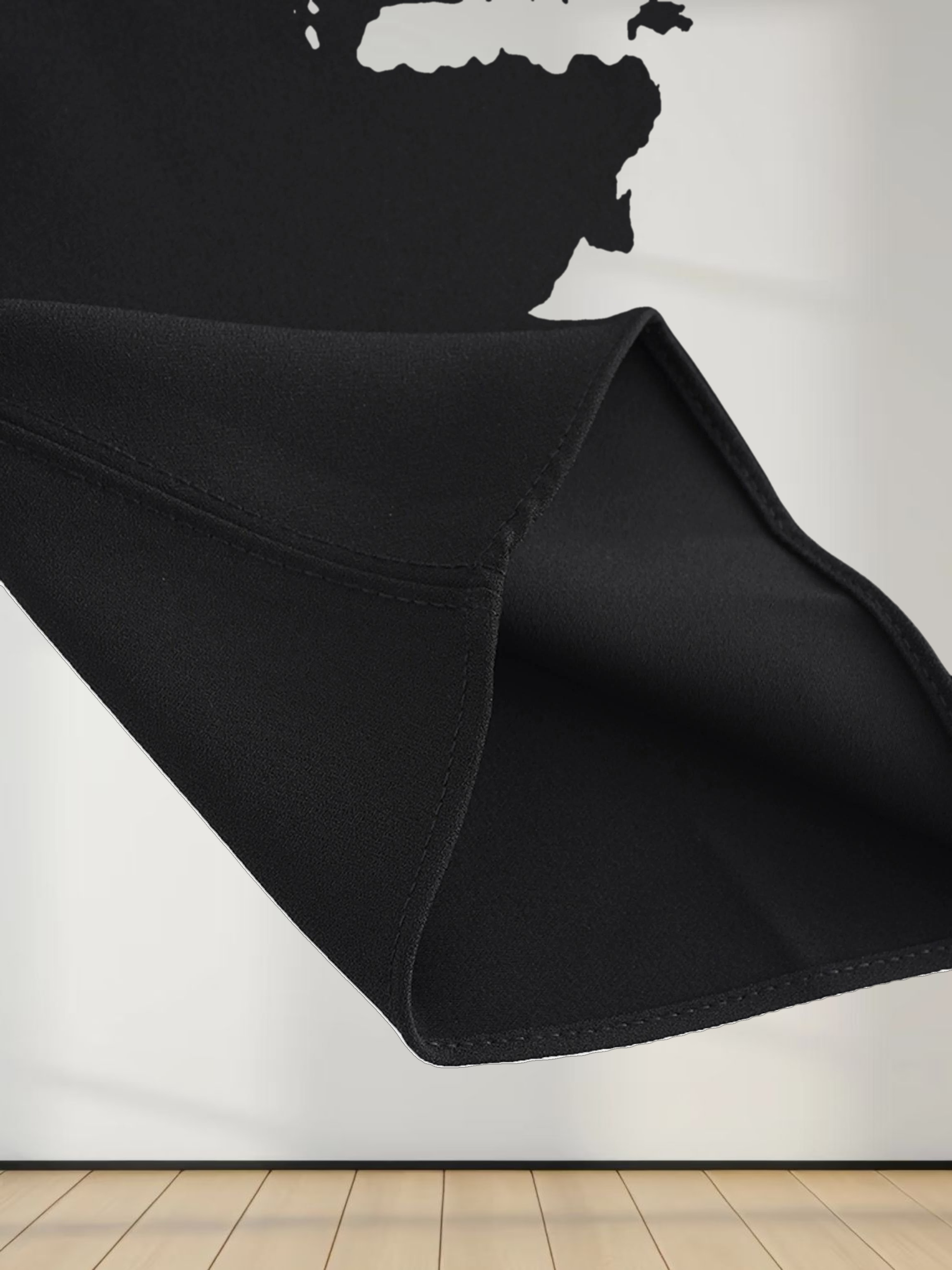 Crepe Slip Dress-Black