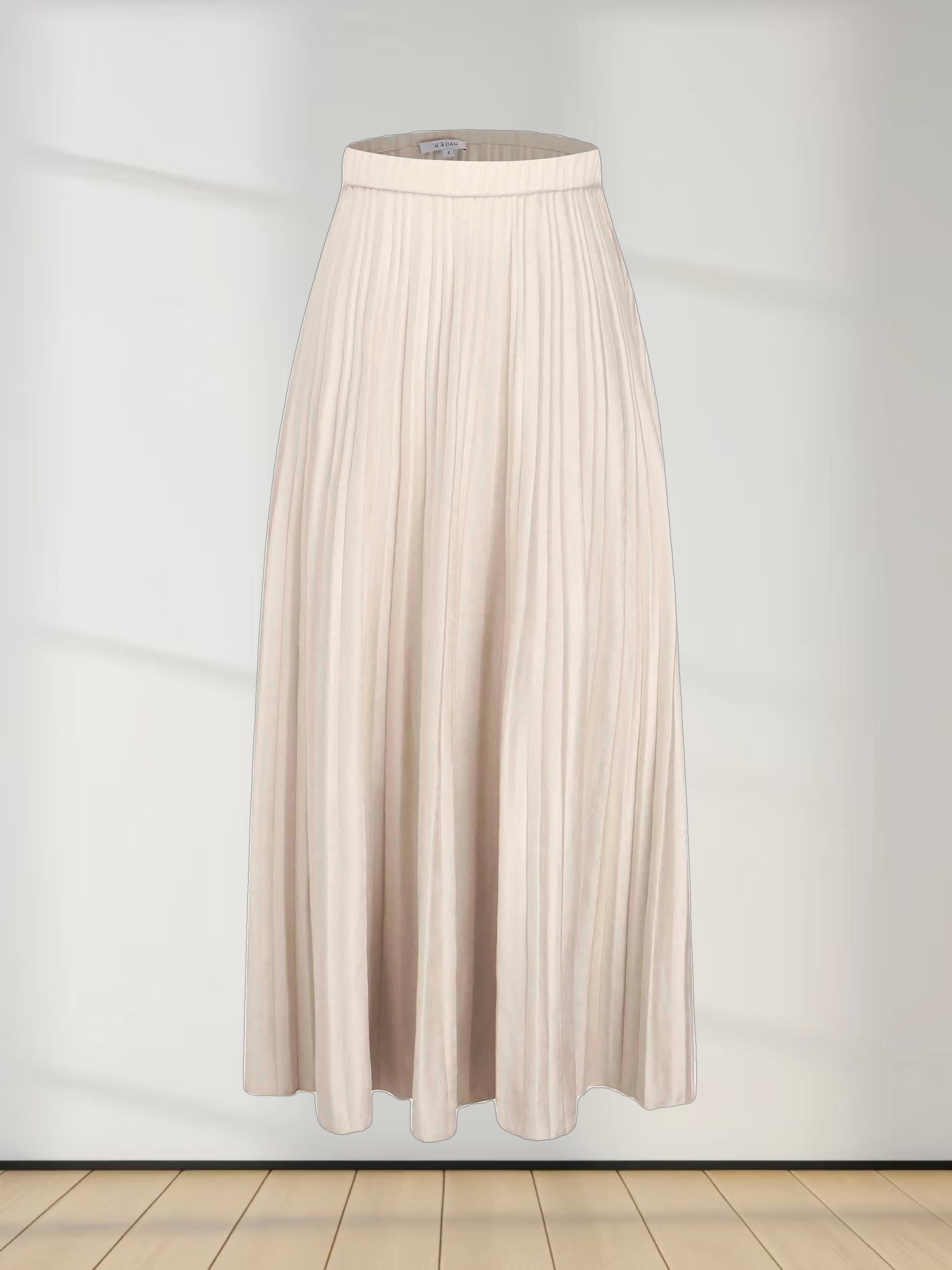 Pleated Faux Suede Skirt 37