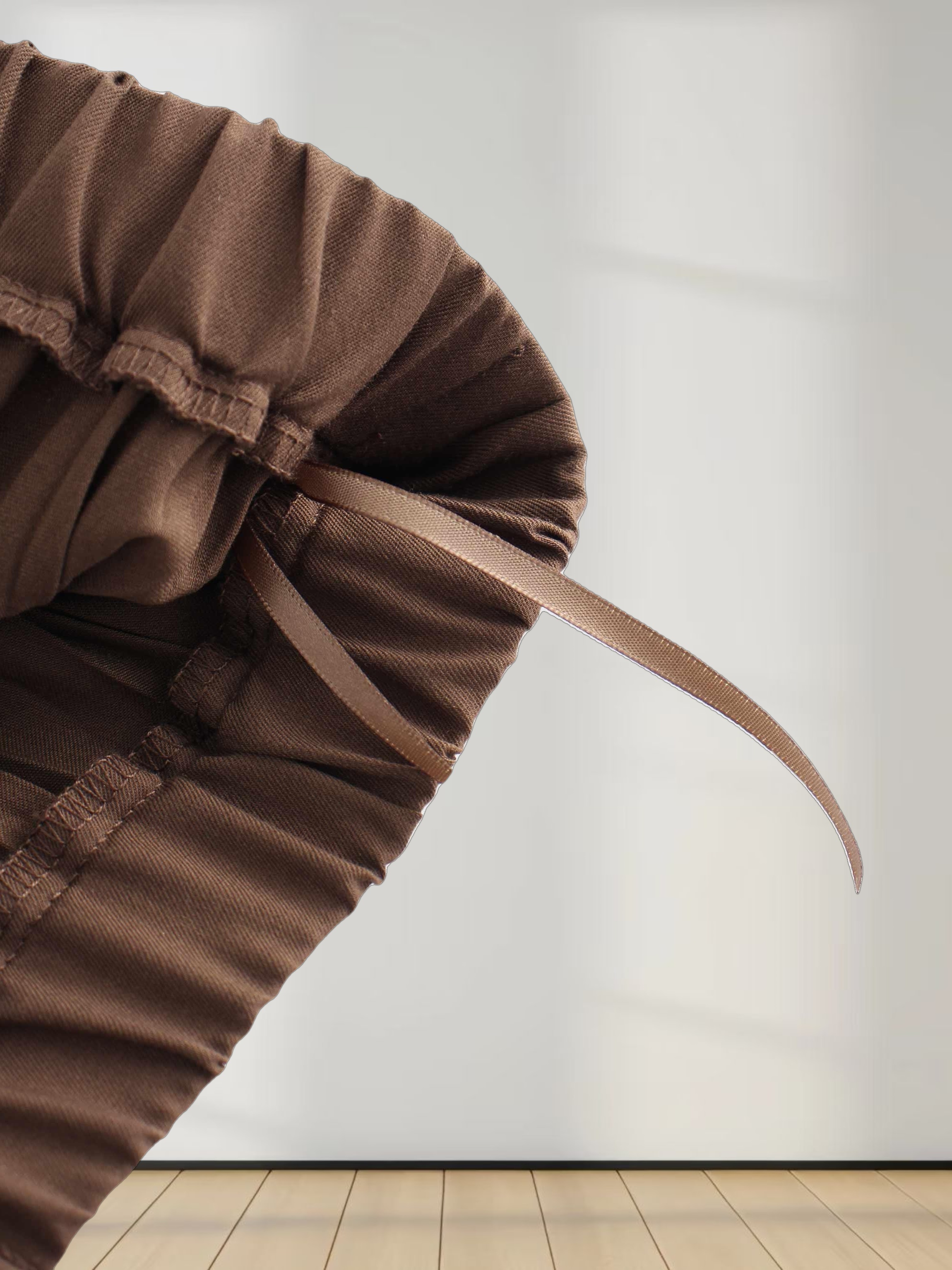 Mix Pleat Skirt-Brown