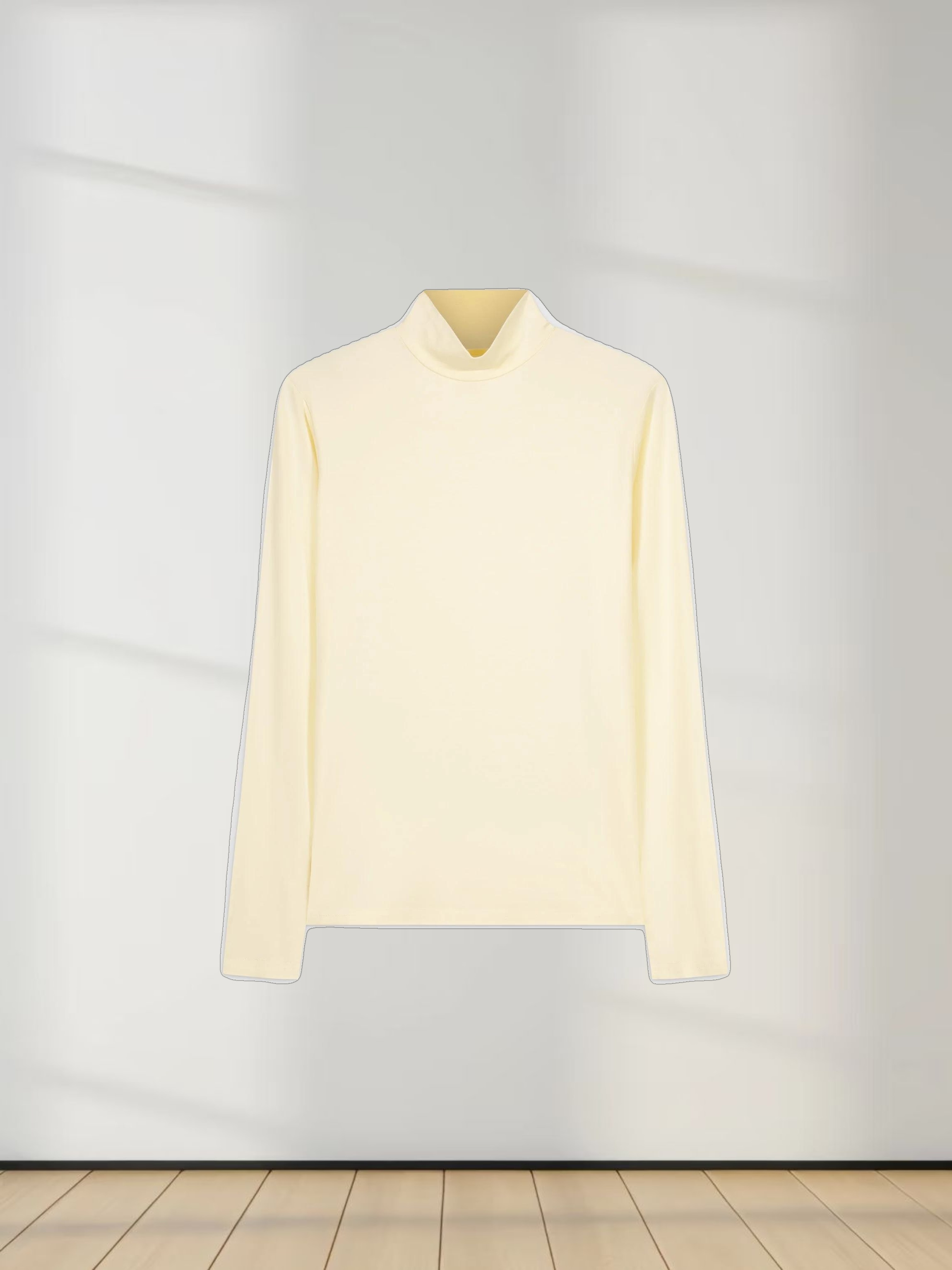 MODAL TURTLENECK LONG SLEEVE-VANILLA