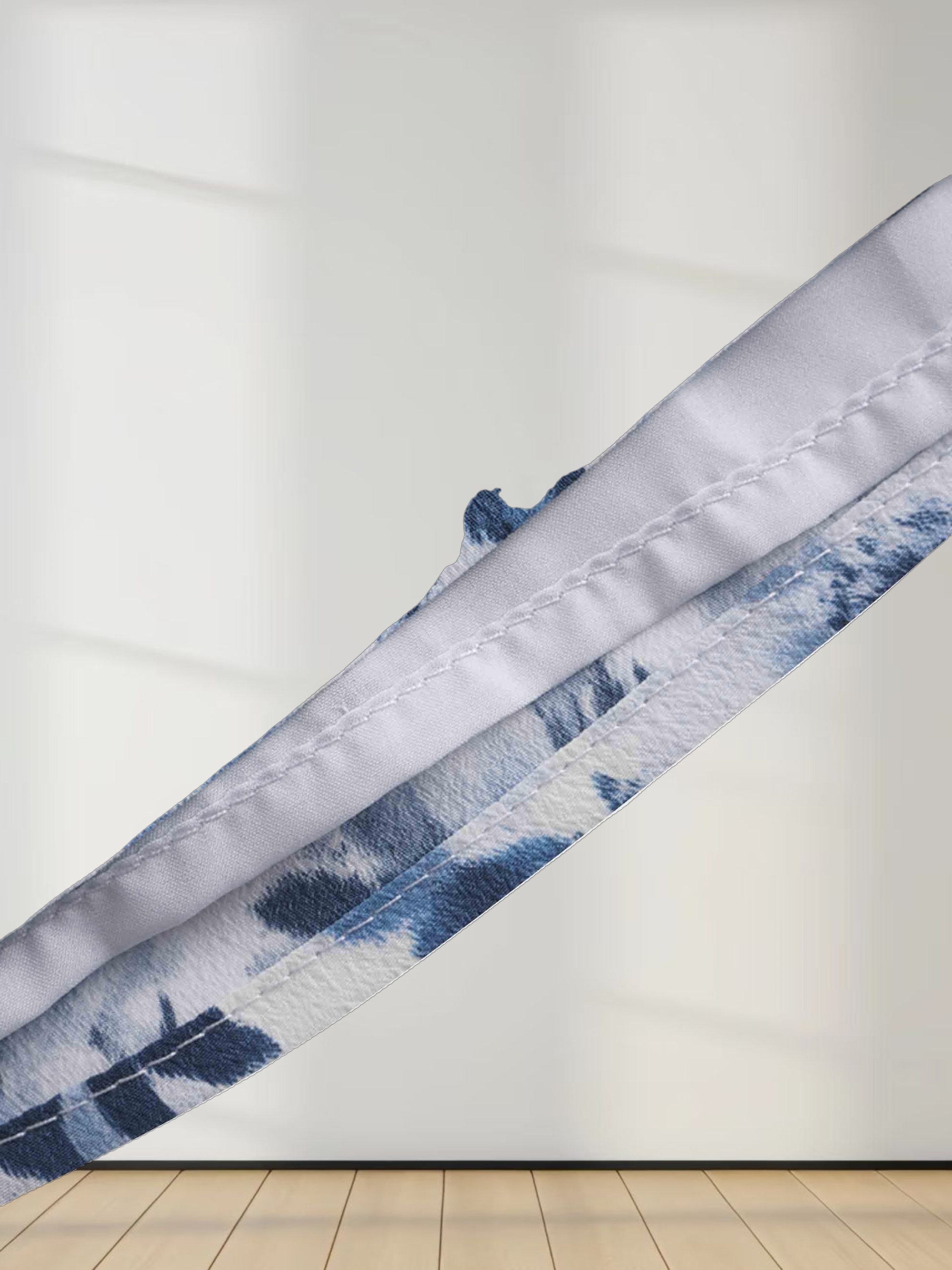 Tie Front Shirtdress-Light Blue Floral