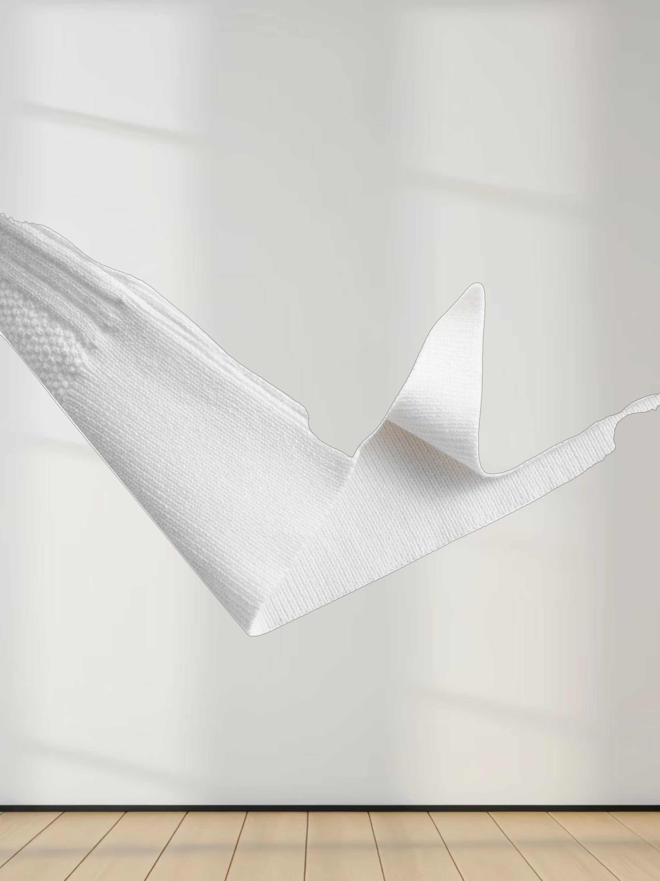 Knit Detail Collar Sweater-White/Black