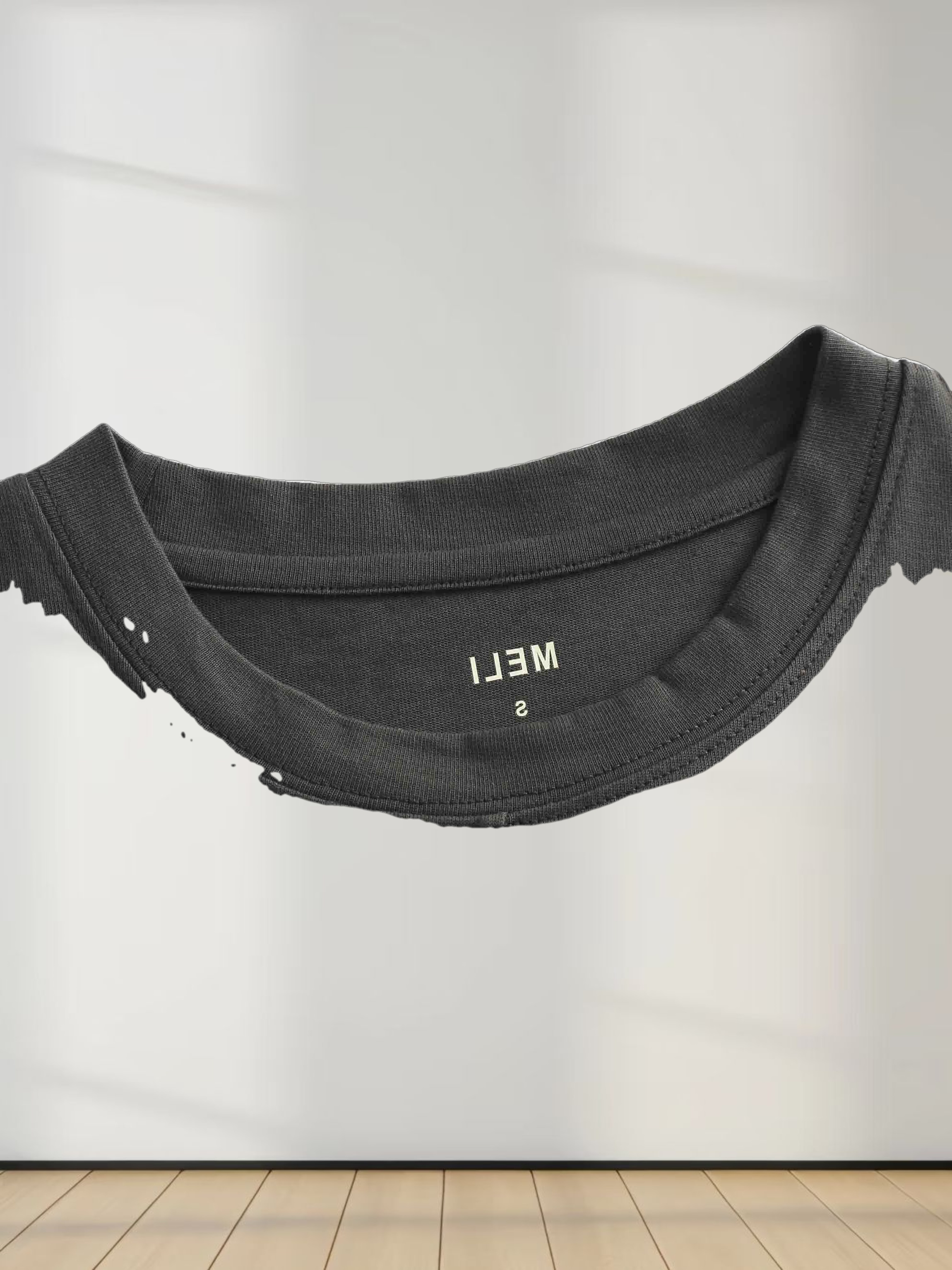 Tie Knot Tee-Dark Grey