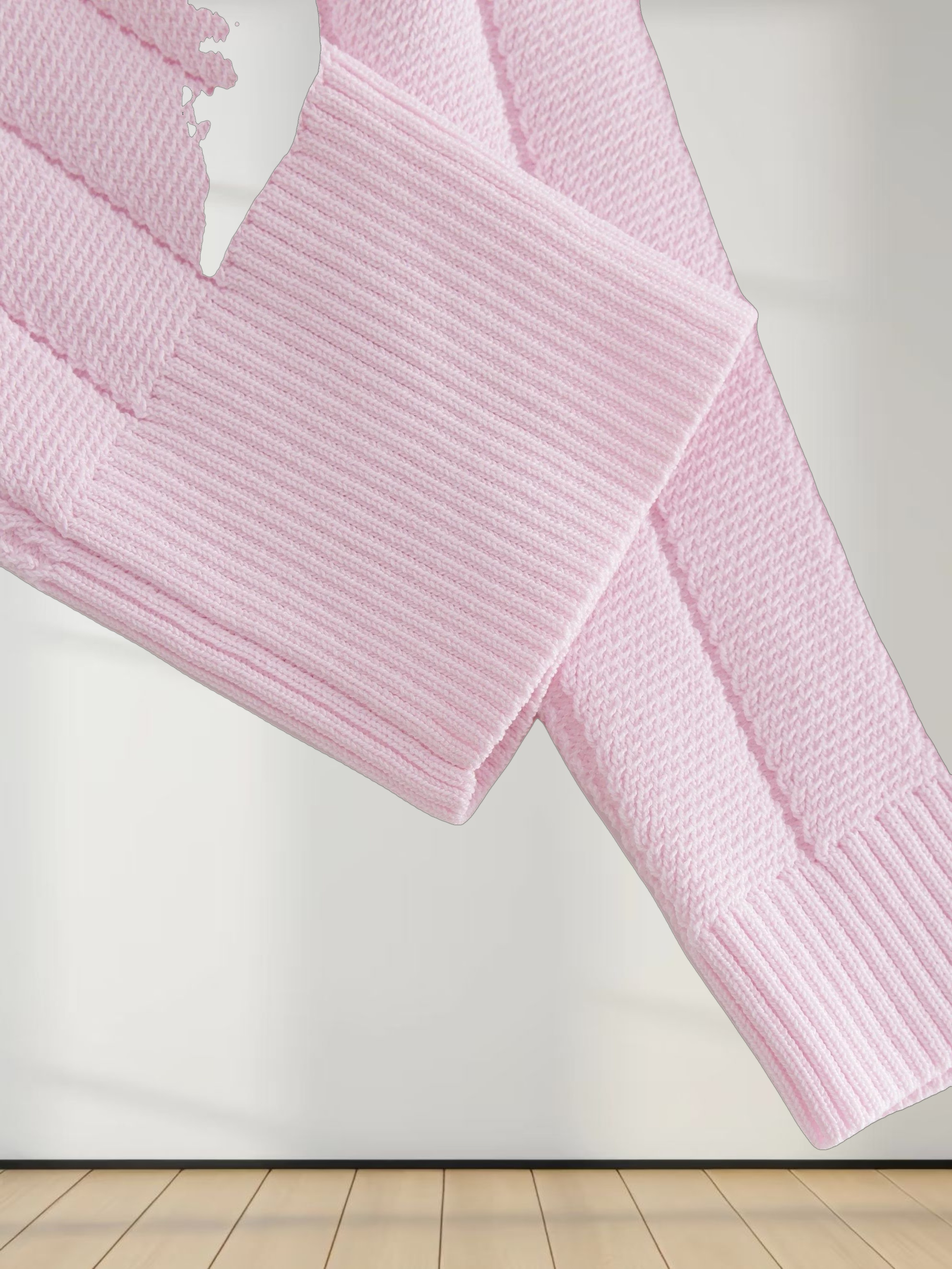 Silky Knit Cropped Cardigan-Light Pink