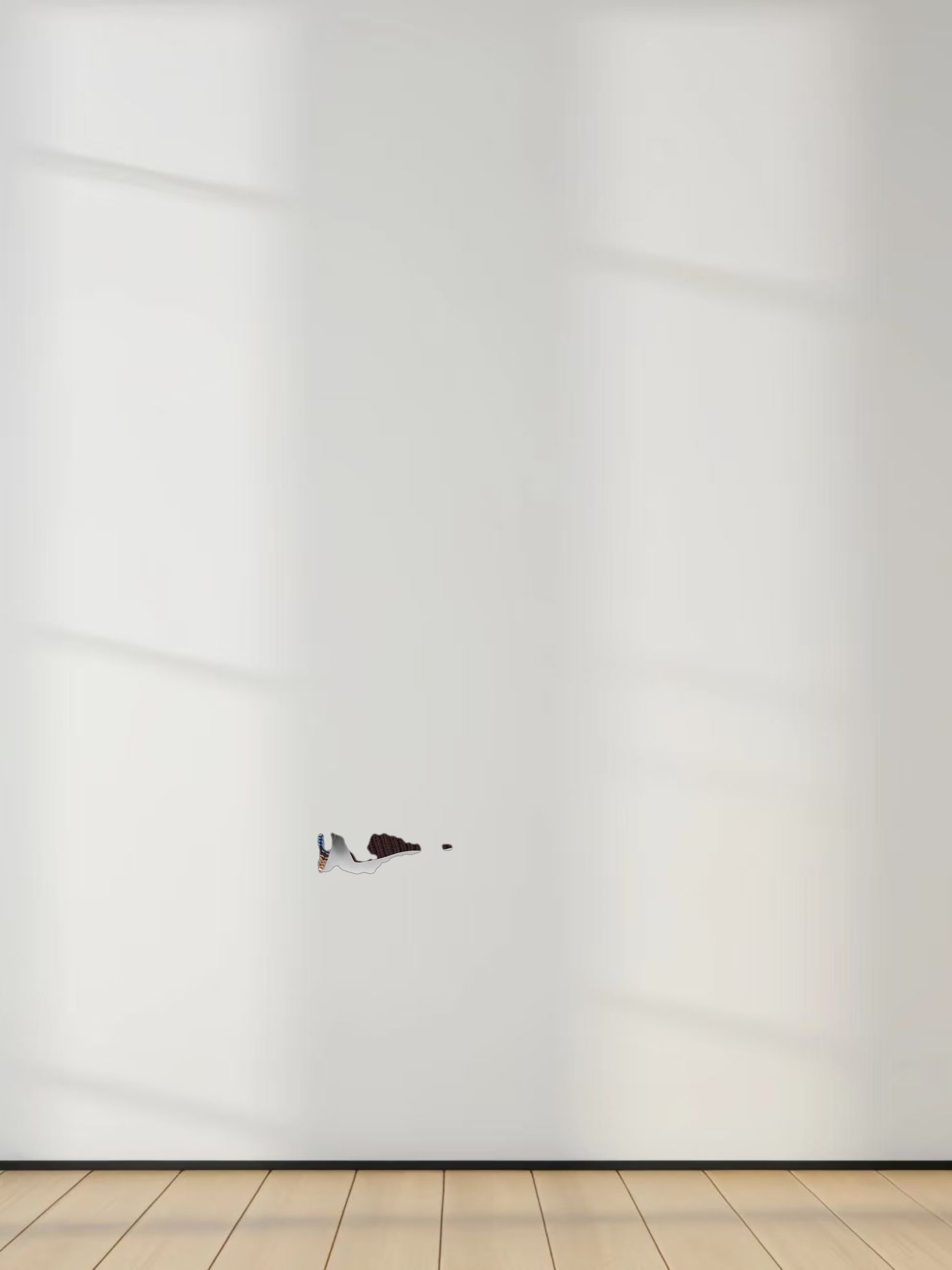 Overstitch Detail Striped Sweater-Brown