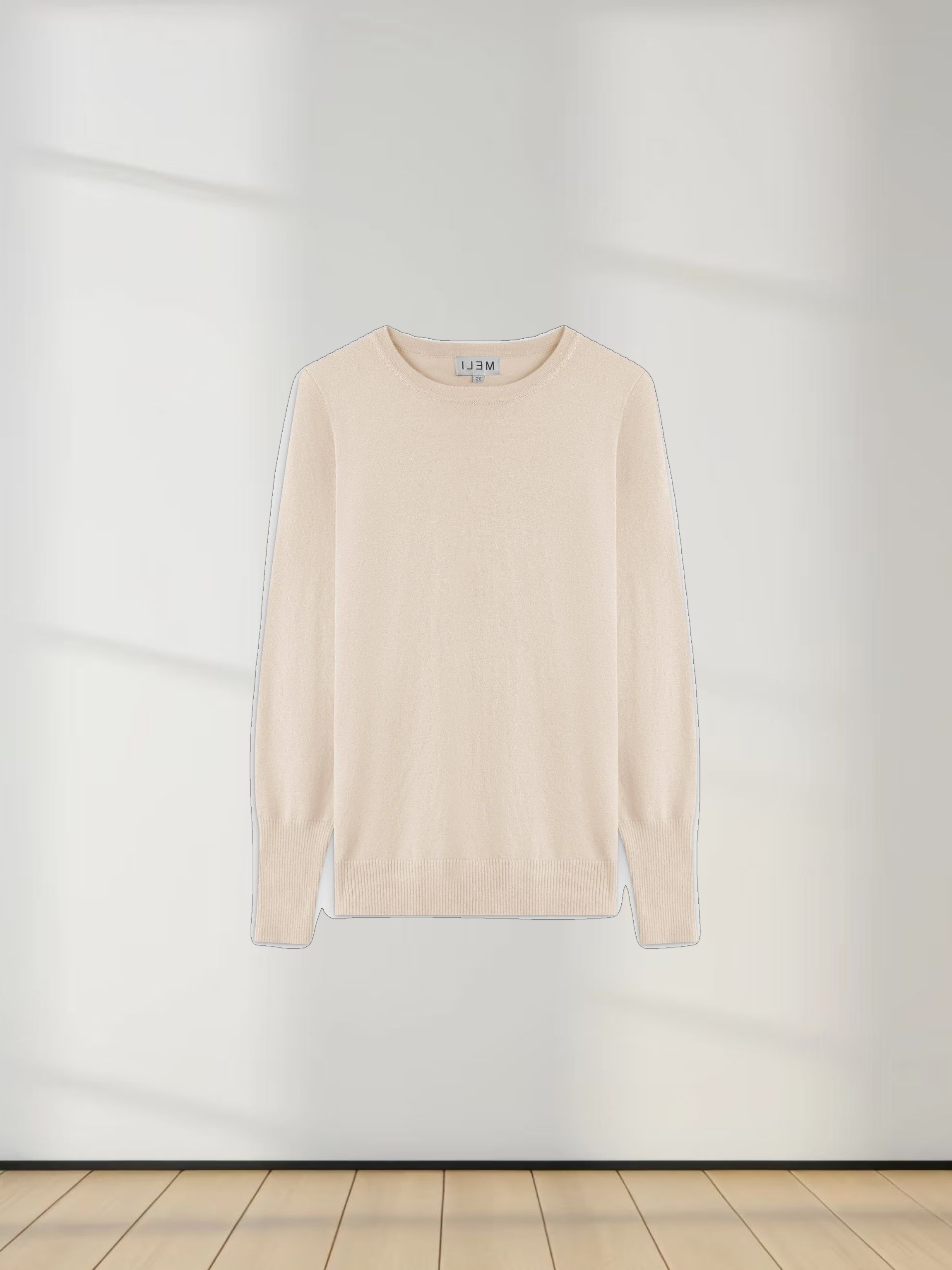 Basic Crew Sweater LS-Ivory