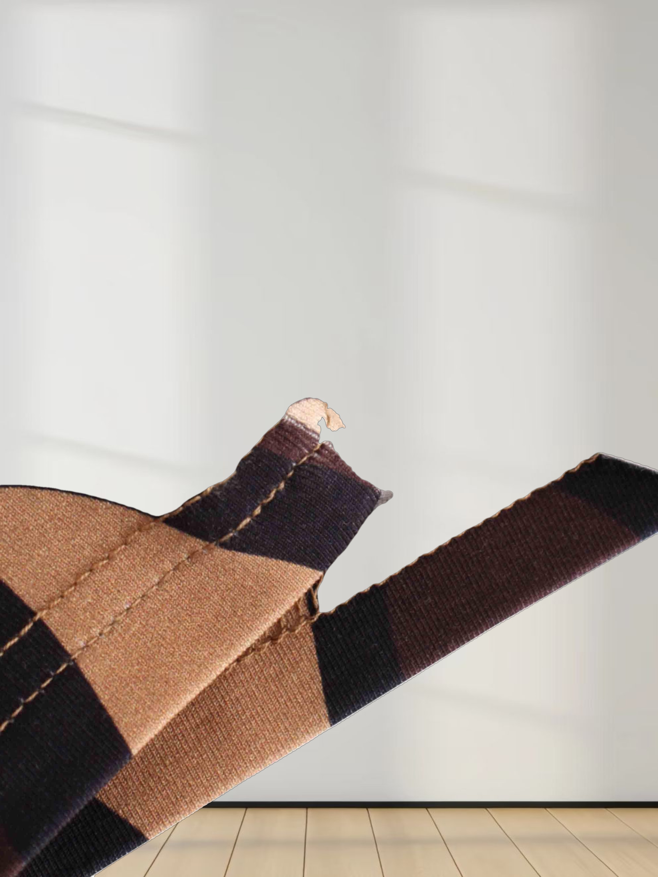 Printed Modal Turtleneck-Retro Swirl