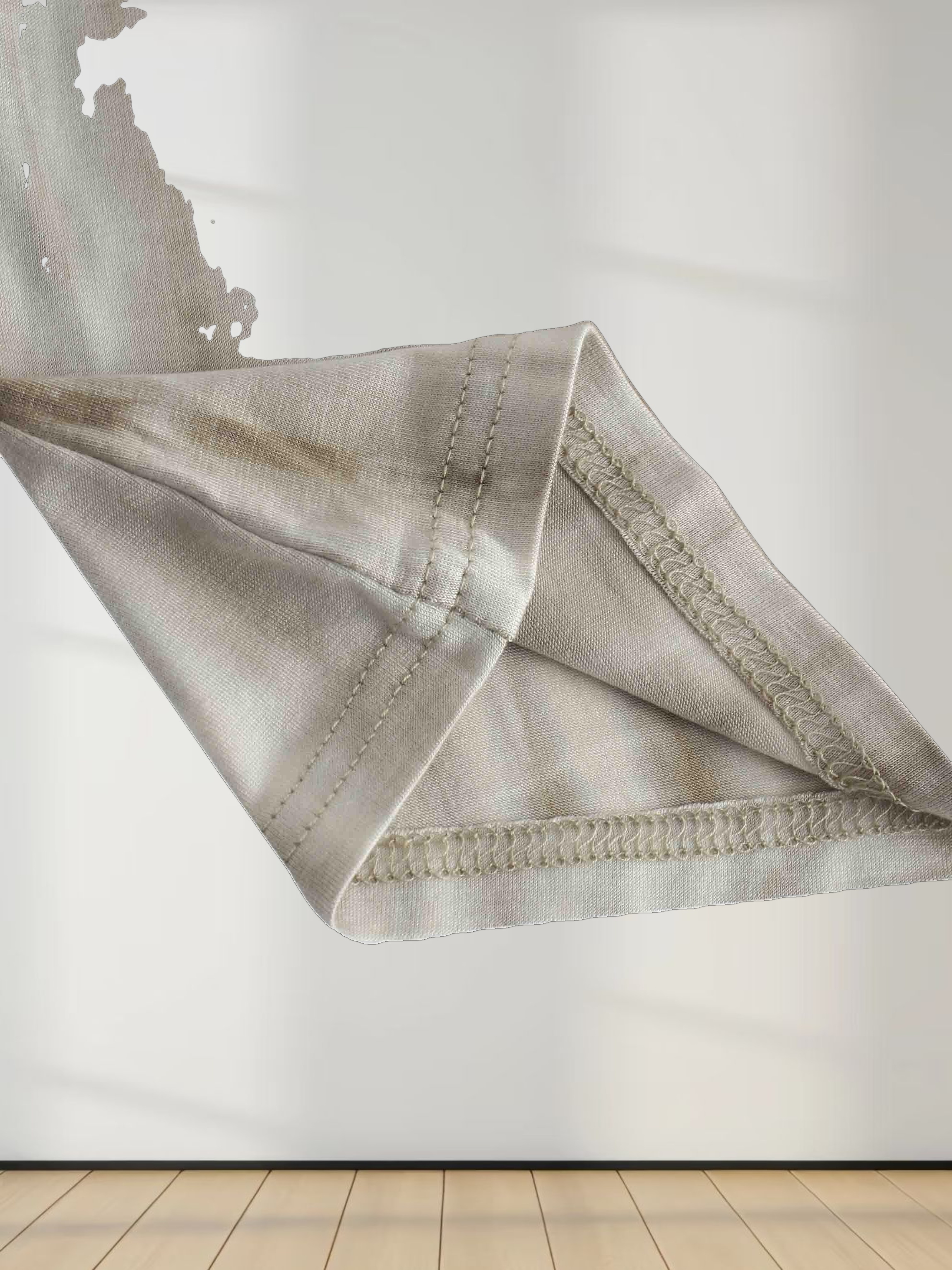 Tie Dye Crew Neck T-Shirt-Olive