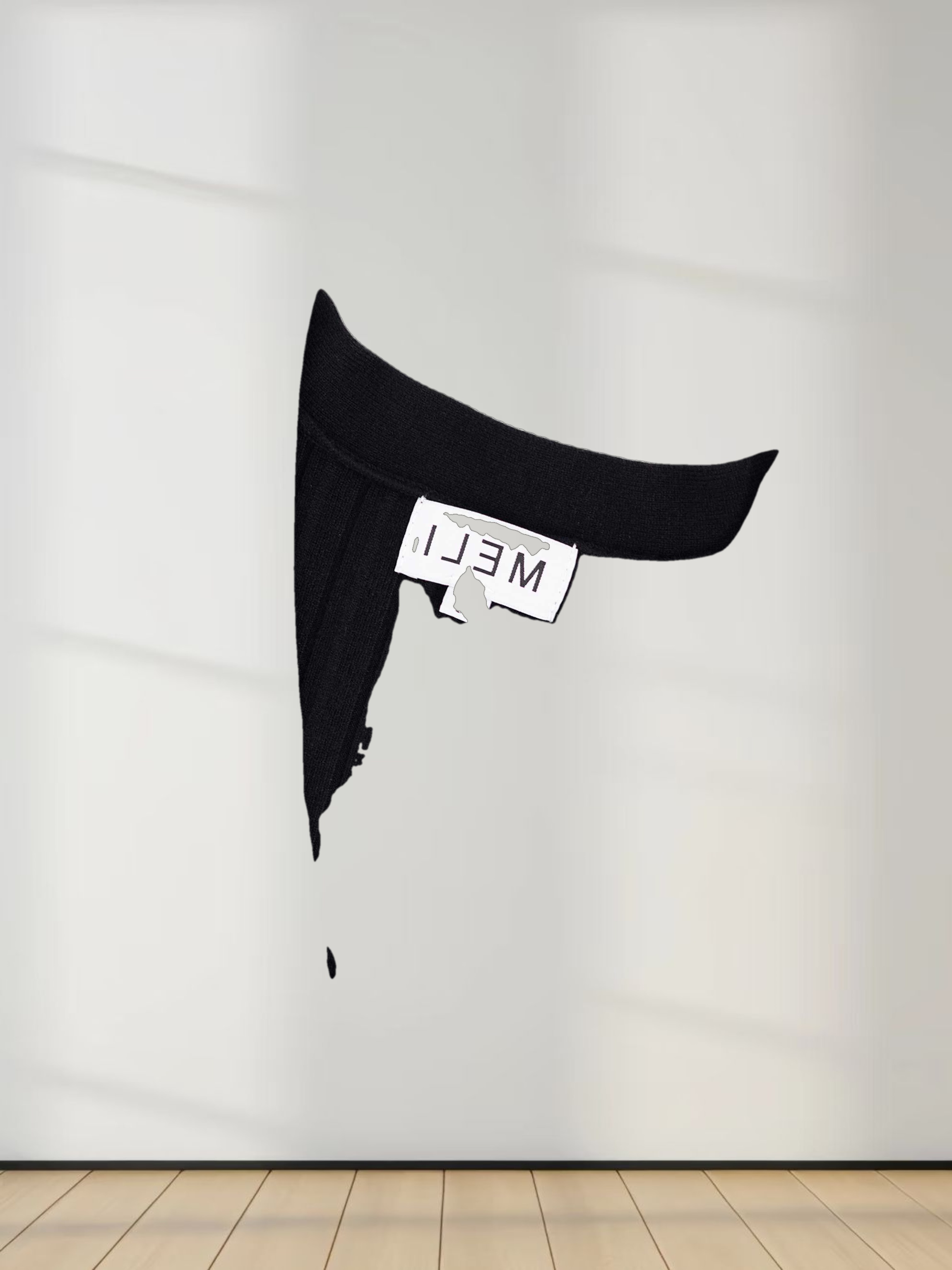 Back Wide Ribbed Cardigan Sweater-Black