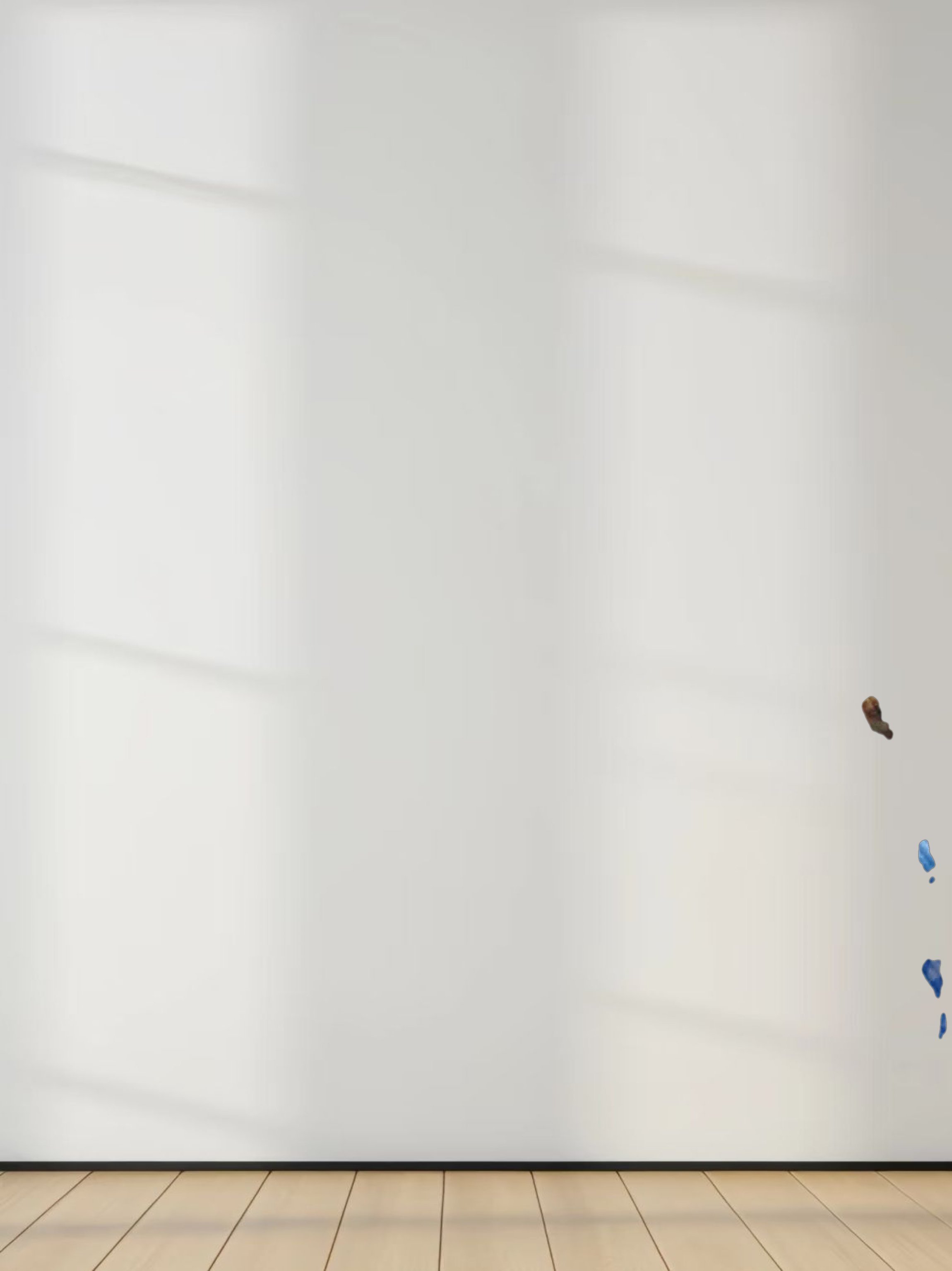 Ribbed Crew Neck Puff Sleeve Top-Light Blue Paisley