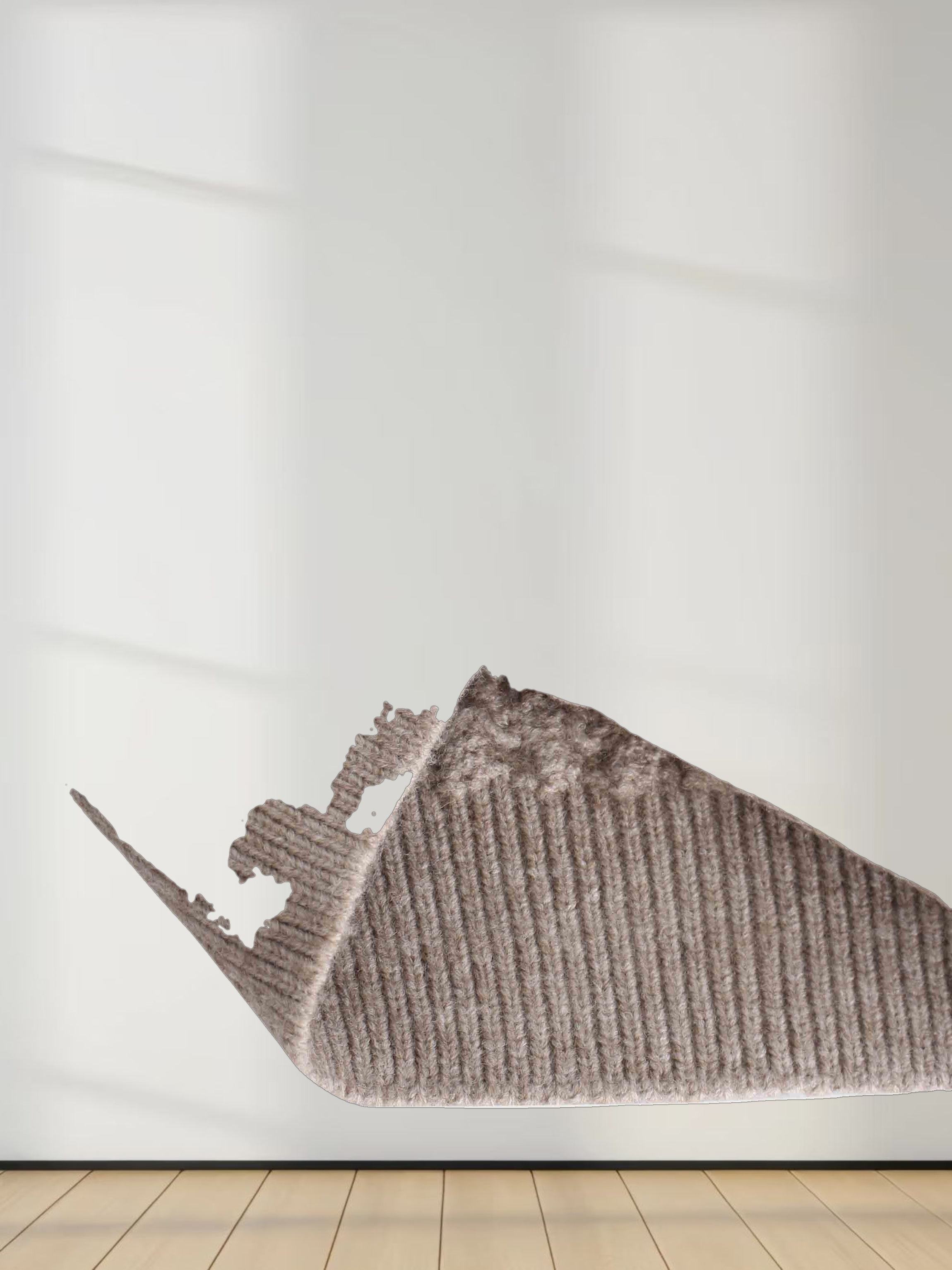 Basketweave Turtleneck Sweater-Taupe