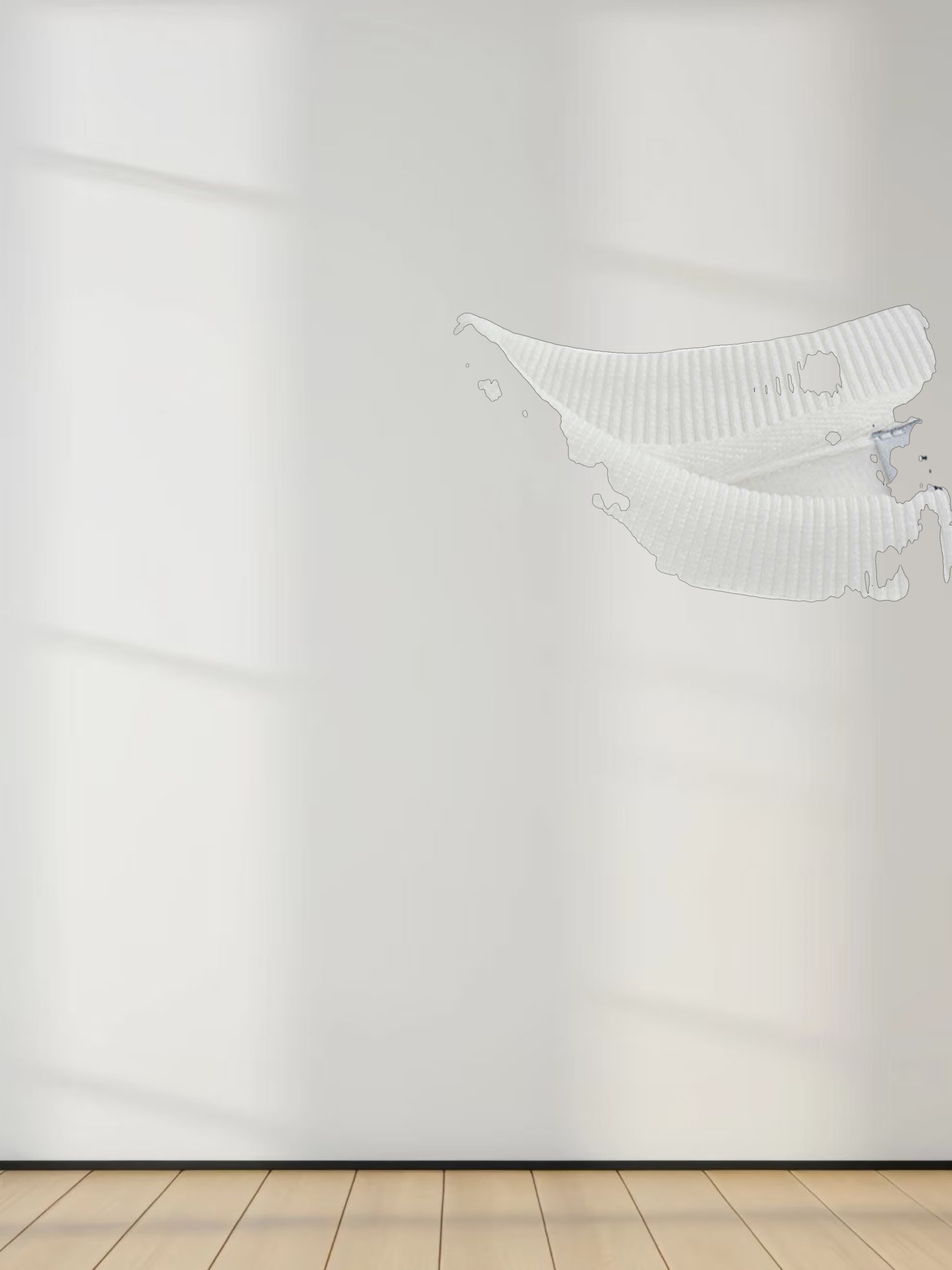 Side Strap Dolman Sweatshirt-Cream