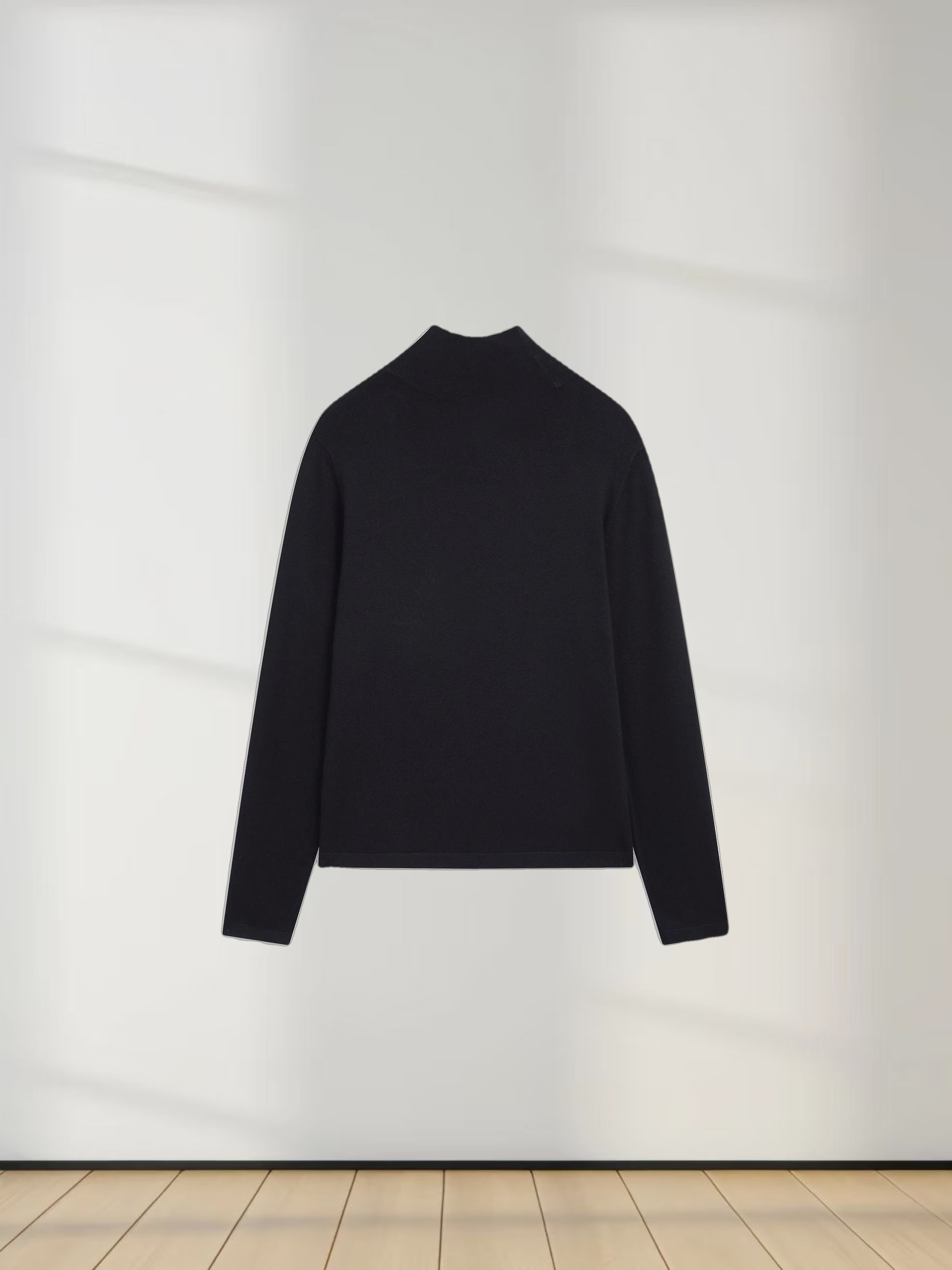 Knit Turtleneck-Black