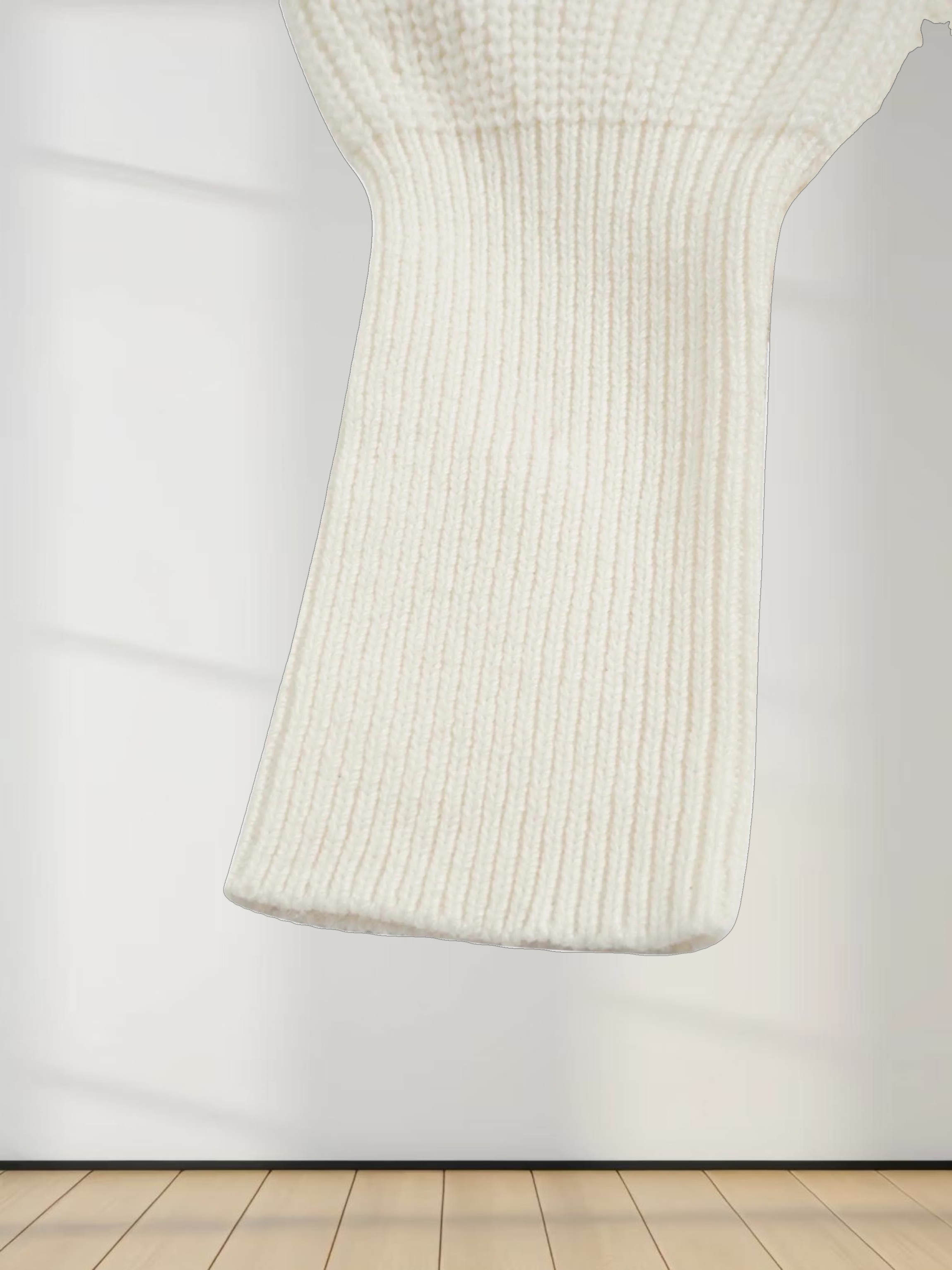 Puff Sleeve Sweater-Cream