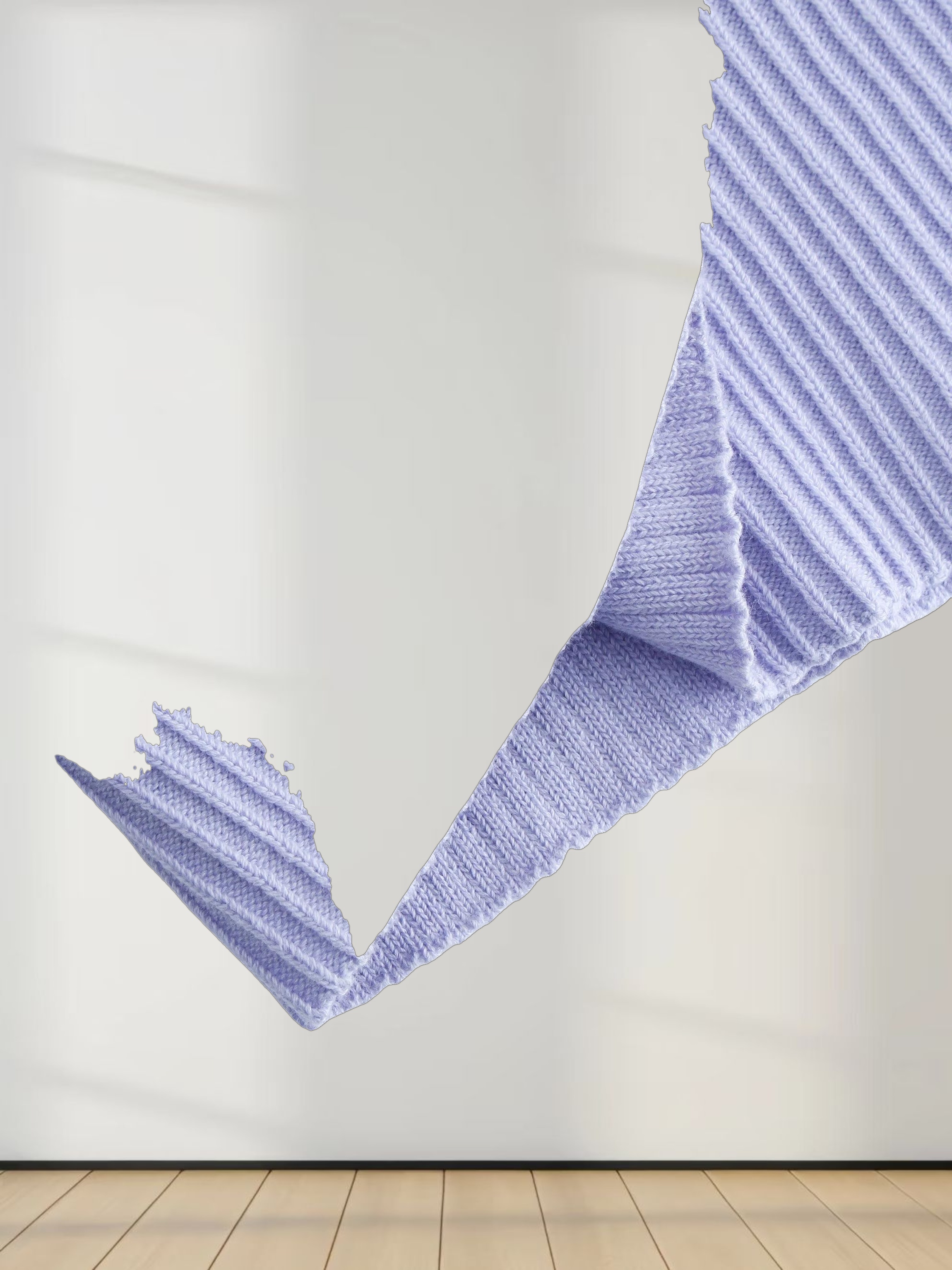 Sleeveless Ribbed Crew-Lavender