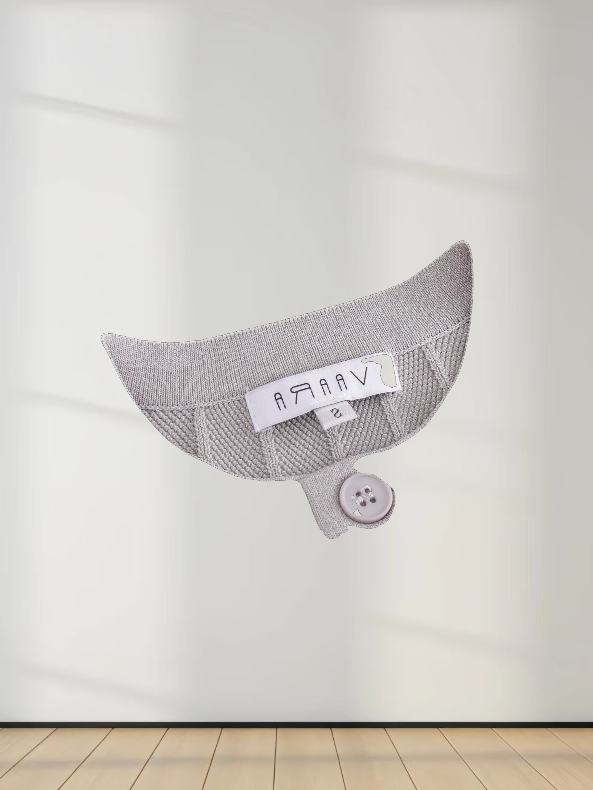 Silky Knit Cropped Cardigan-Silver Grey