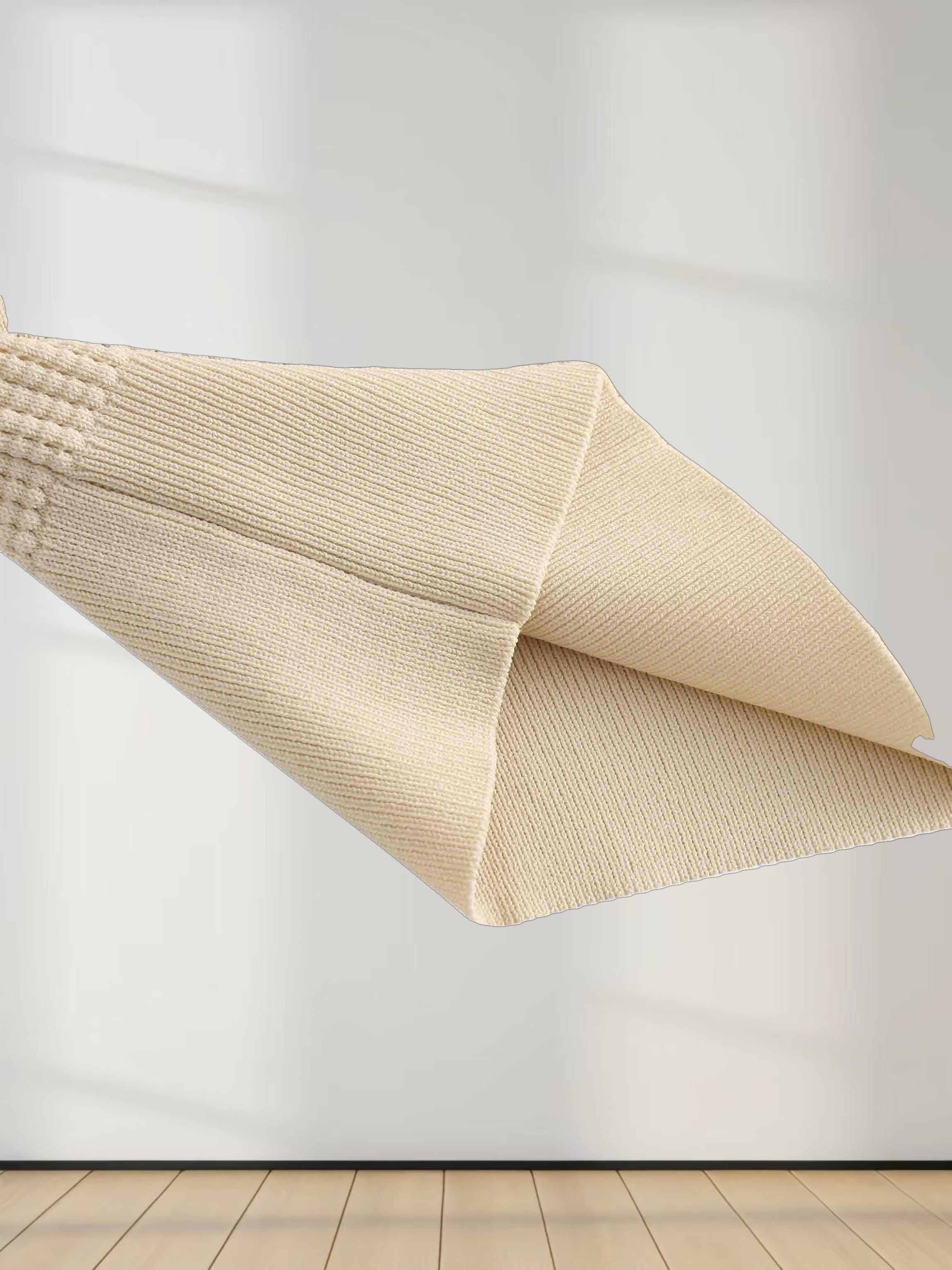 Waffle Collared Sweater-Bone