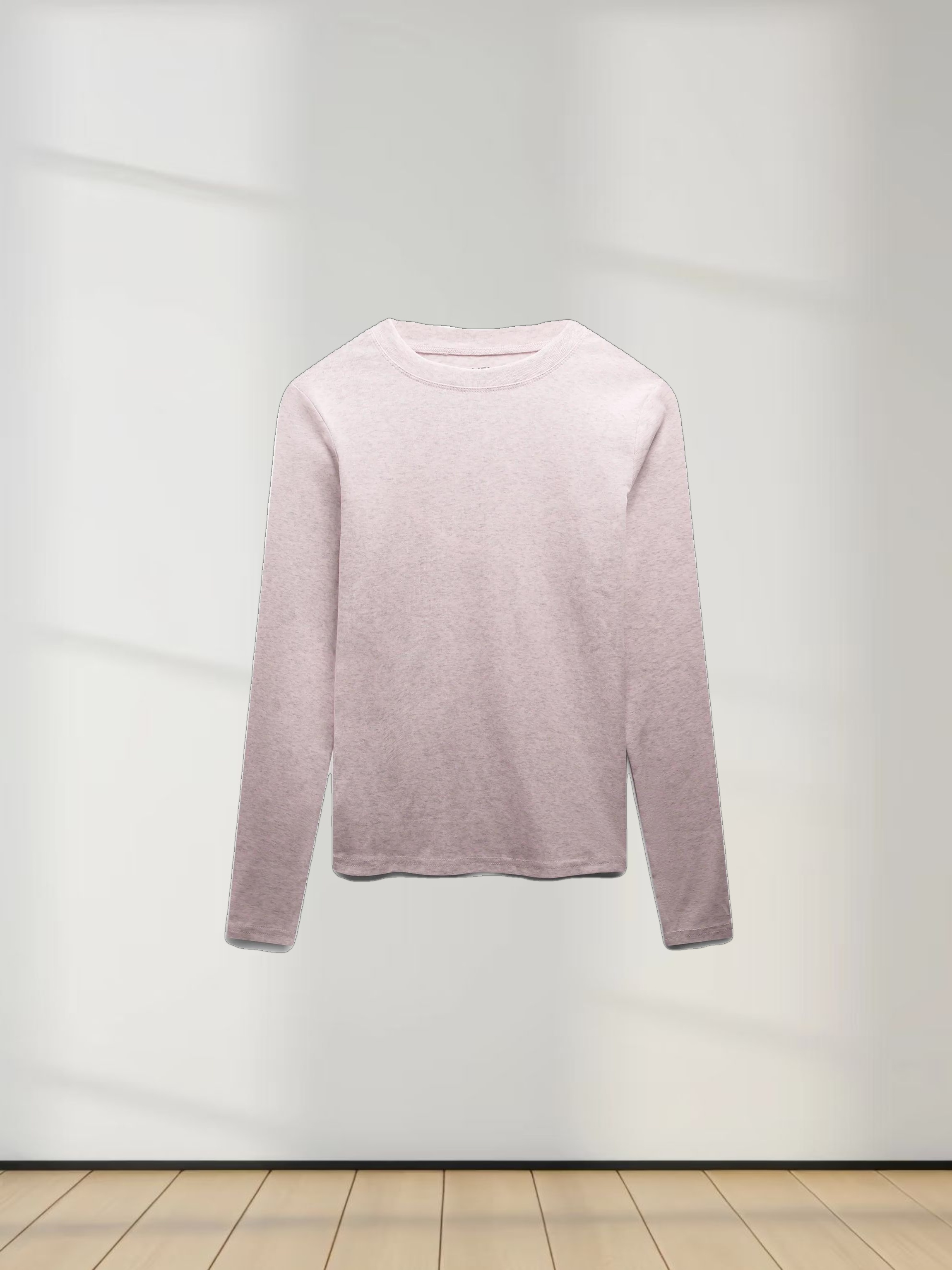 CLASSIC TEE LONG SLEEVE-PINK HEATHERED