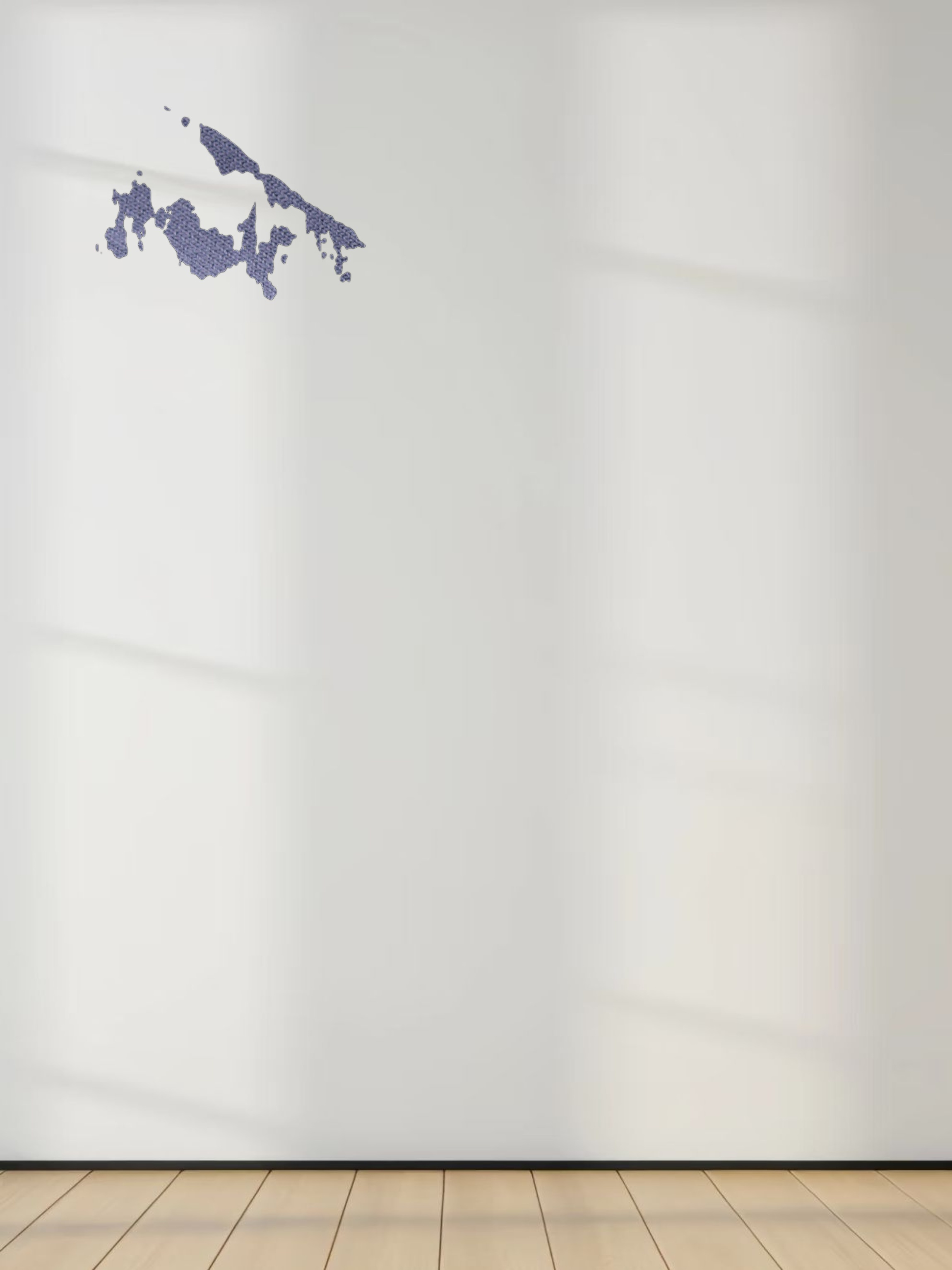 Basic Crew Sweater 3Q-Denim Blue