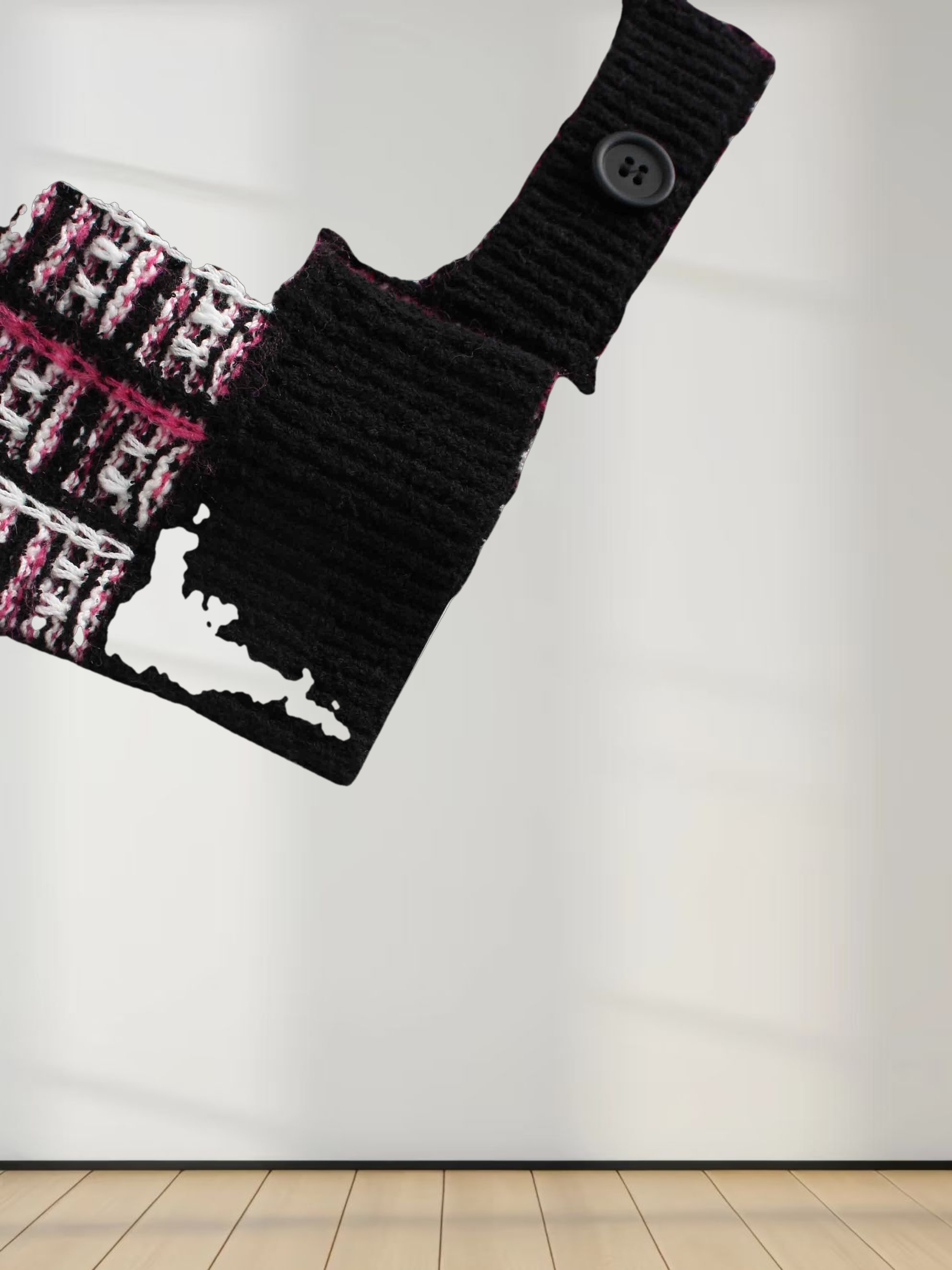 Boucle Knit Cardigan-Pink