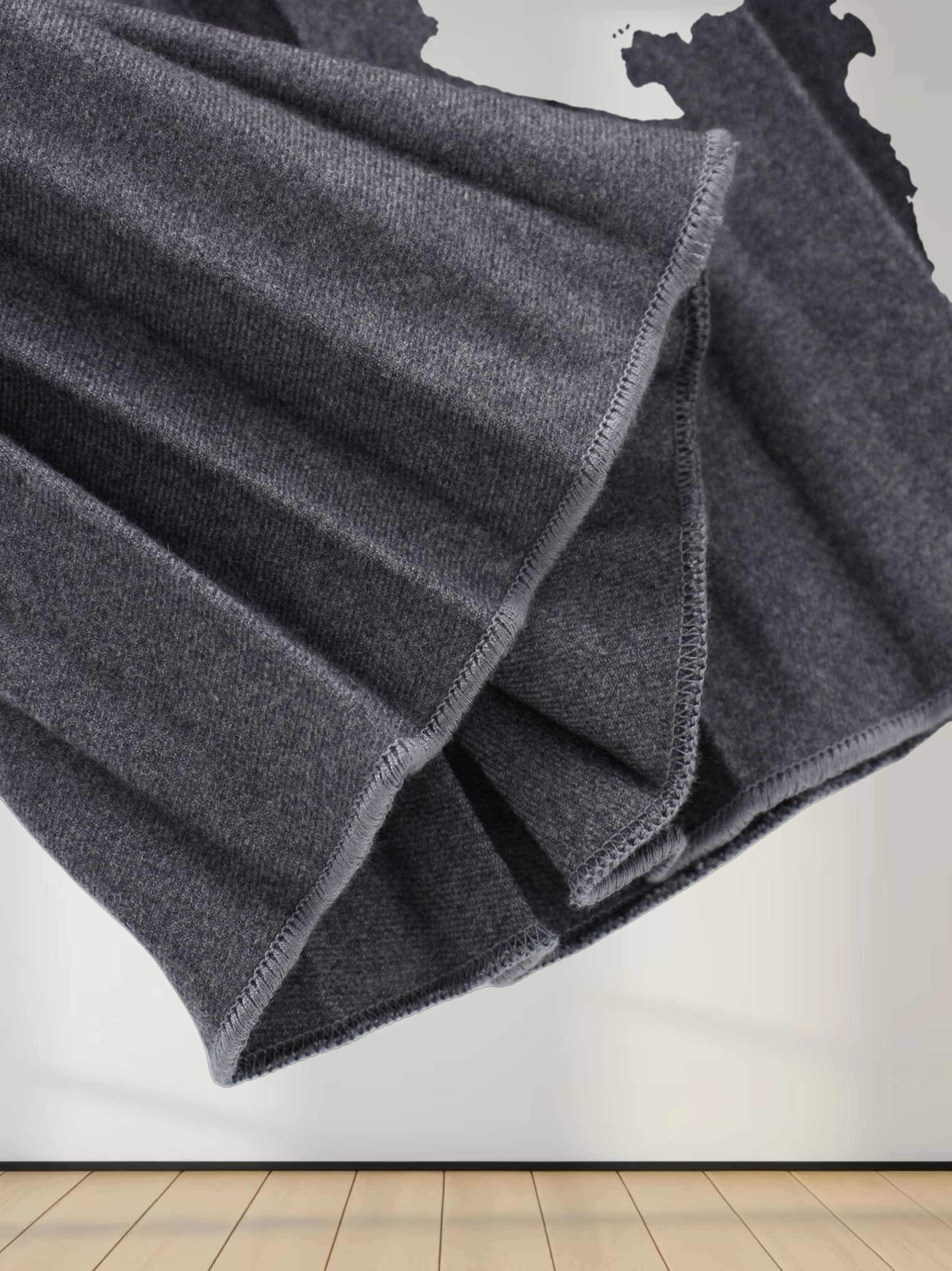 Wool Blend Pleated Skirt 25.5