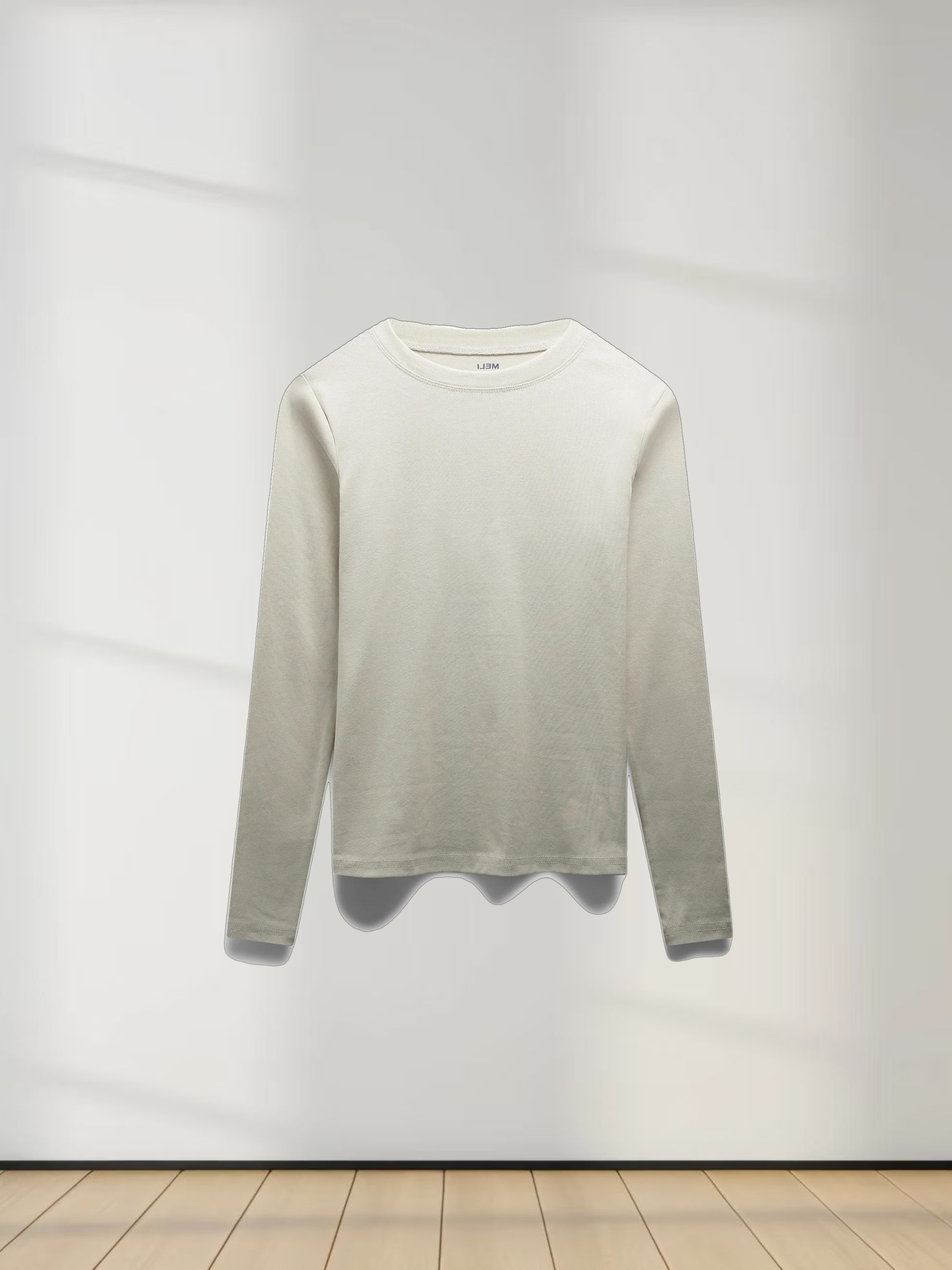 CLASSIC TEE LONG SLEEVE-BEIGE