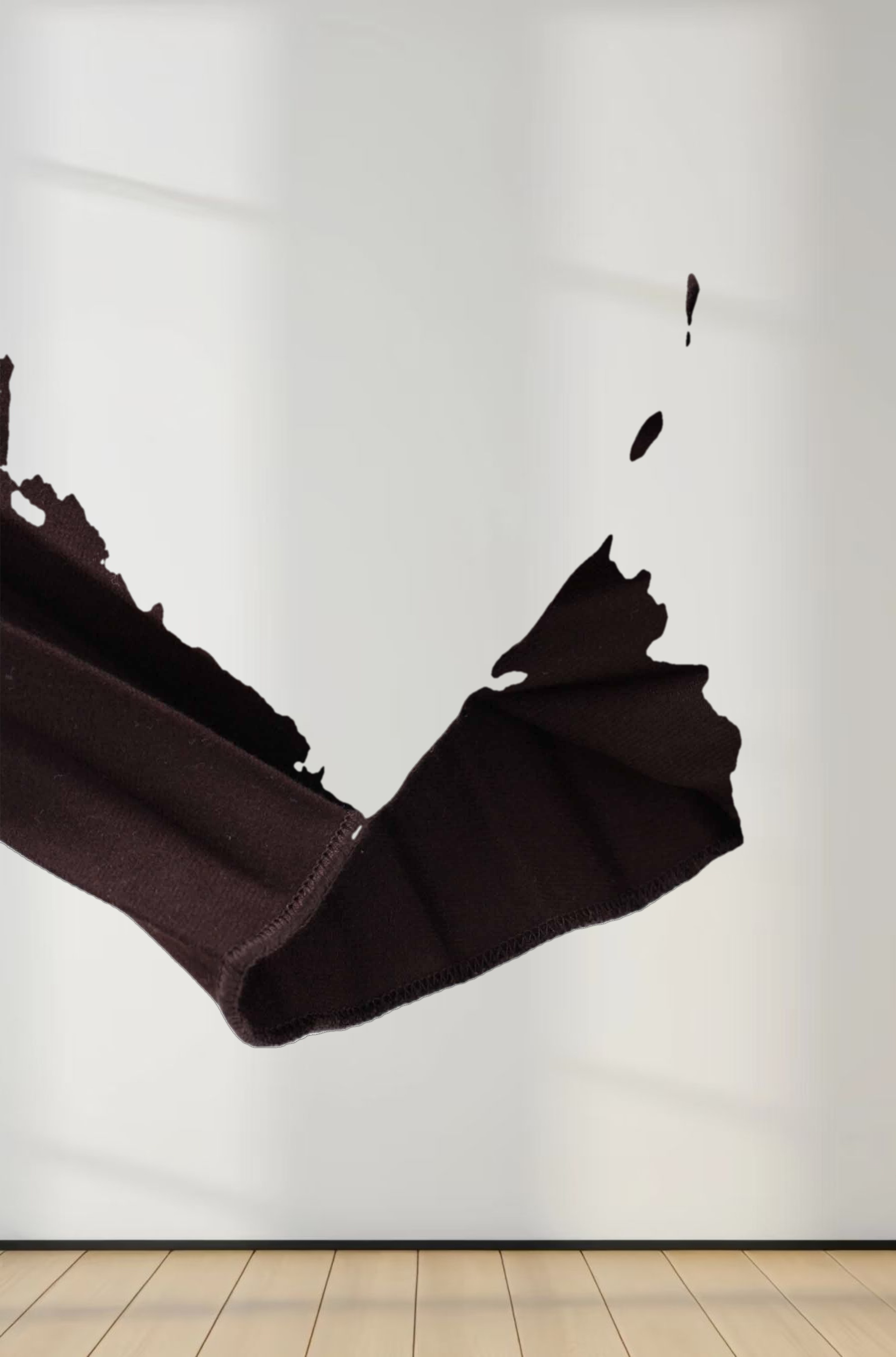 Wool Blend  Pleated Skirt-Dark Brown