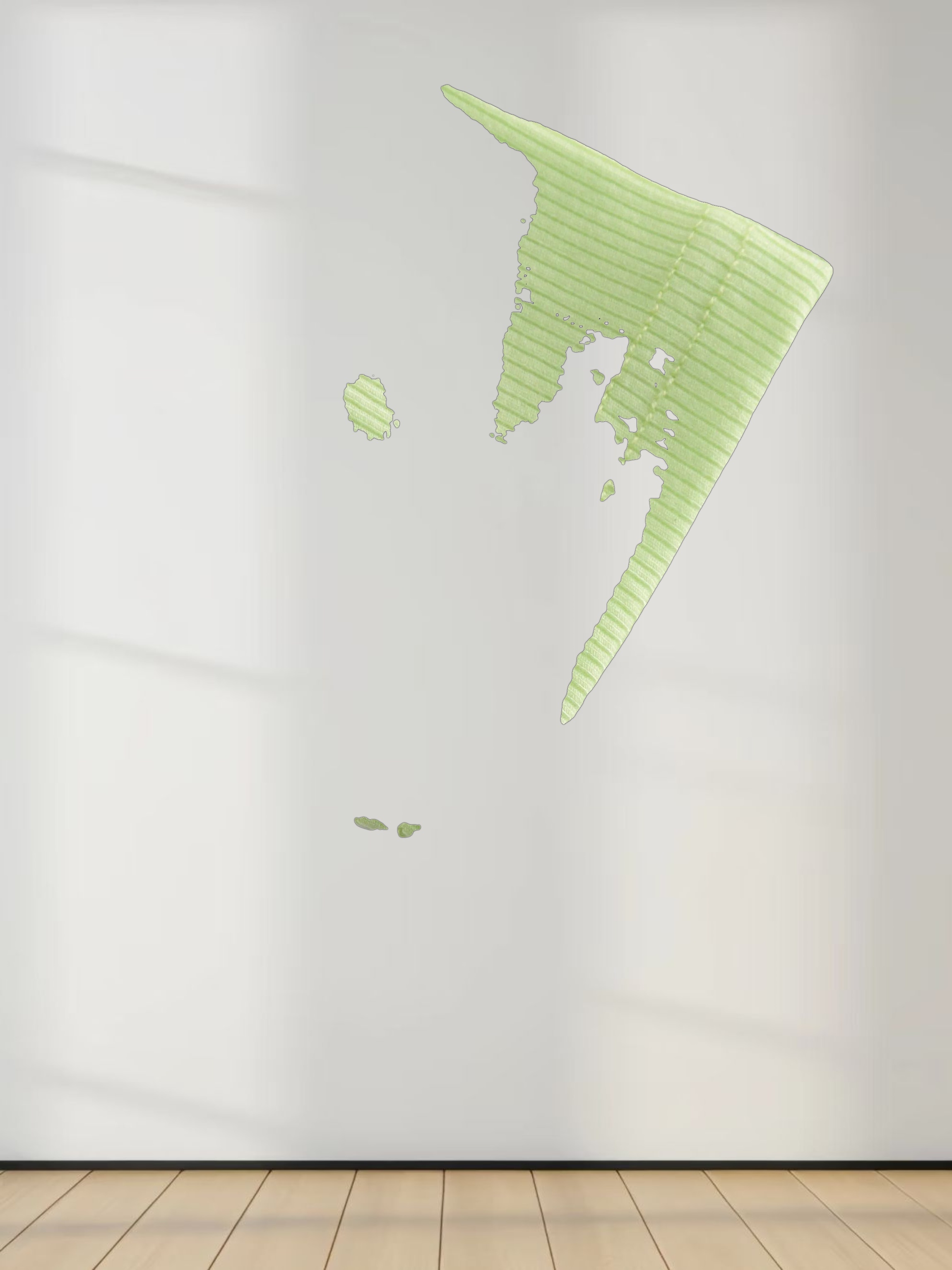 Crew Ribbed Dolman-Neon Green