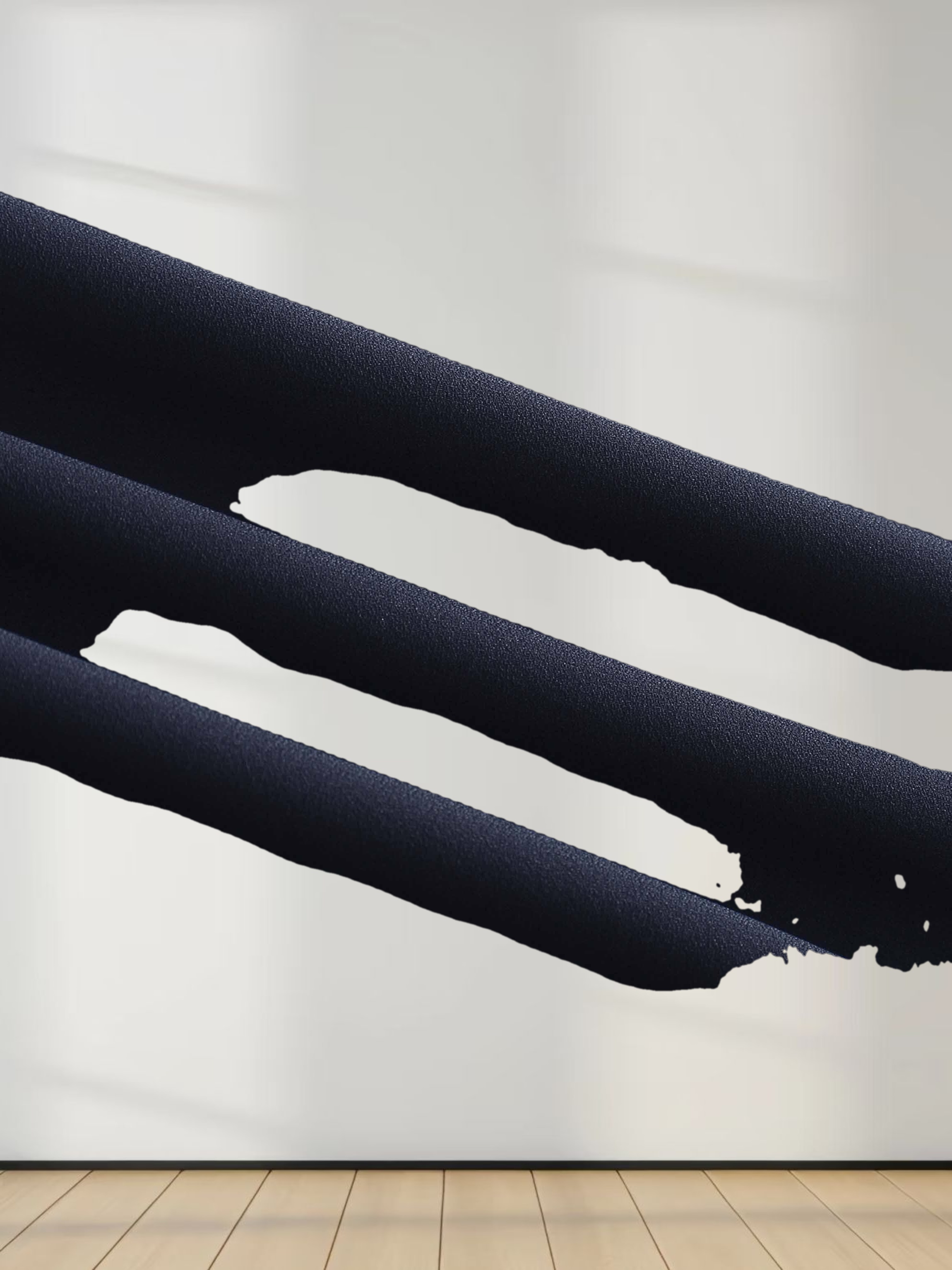 Crepe Flare Skirt-Navy