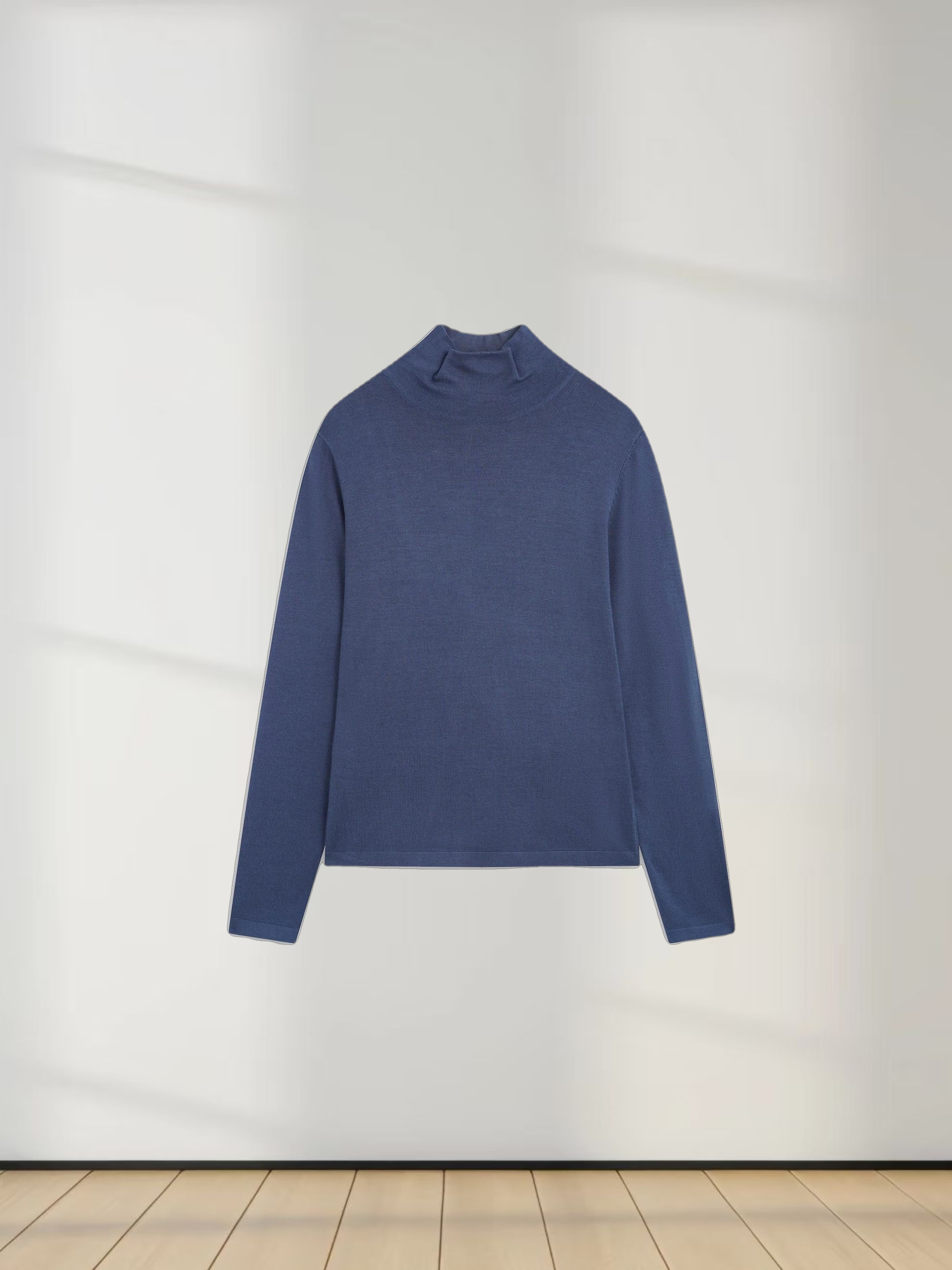 Knit Turtleneck-Teal