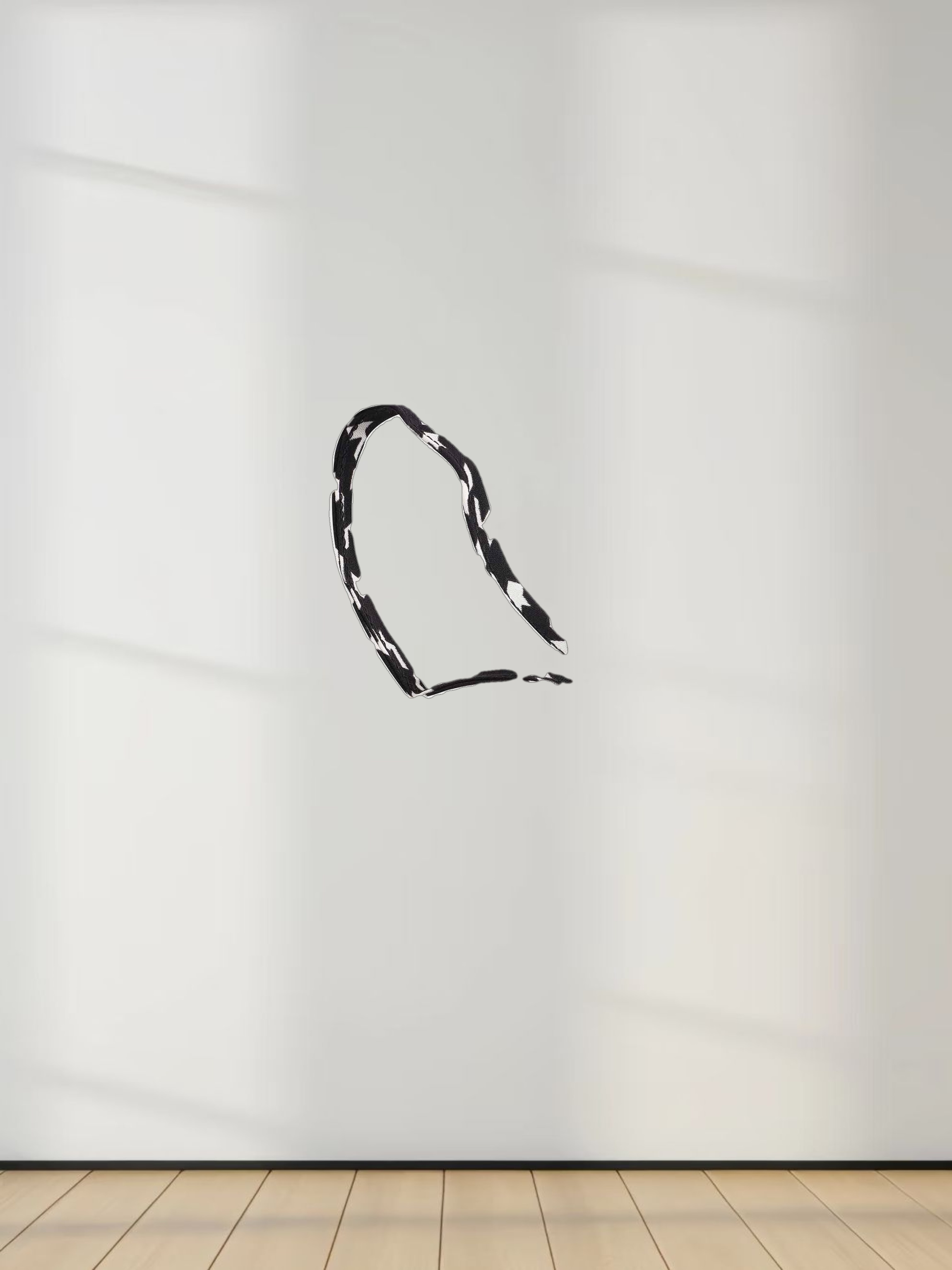 A-Line V Neck Slip Dress-Houndstooth