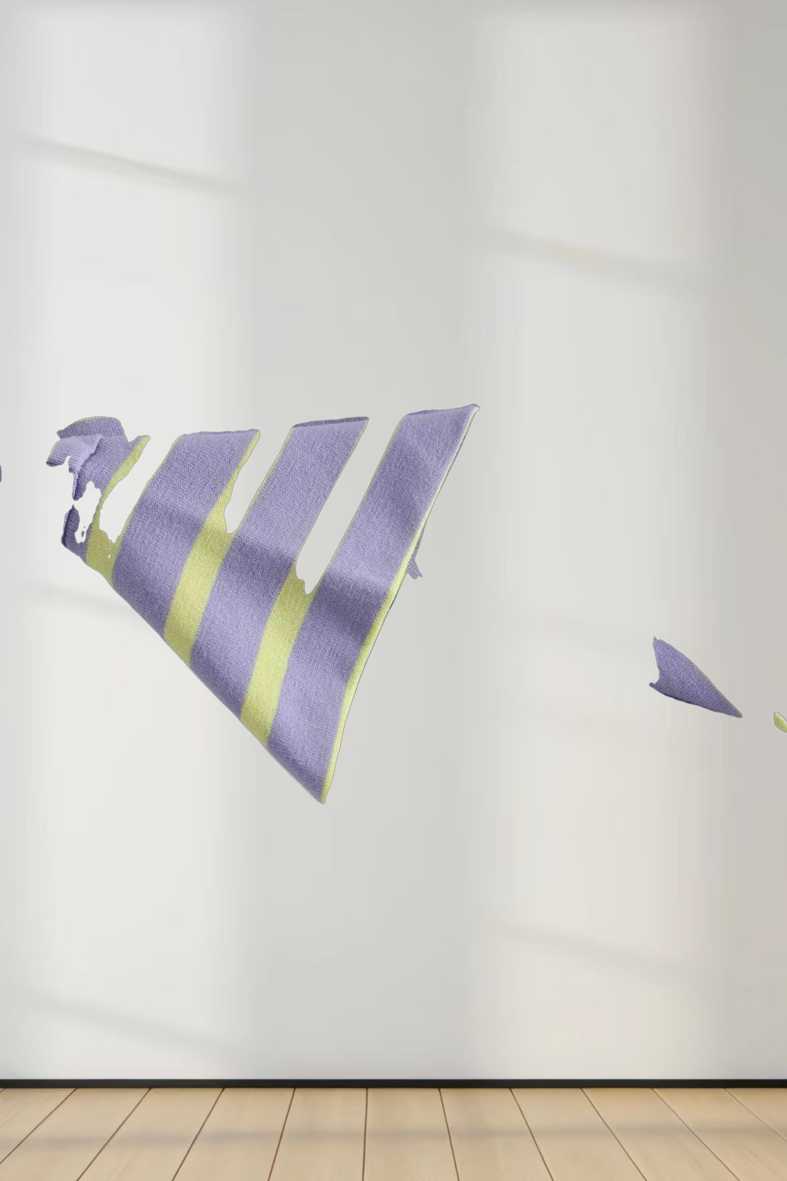 Collared Bomber Tee-Lavender/Lime