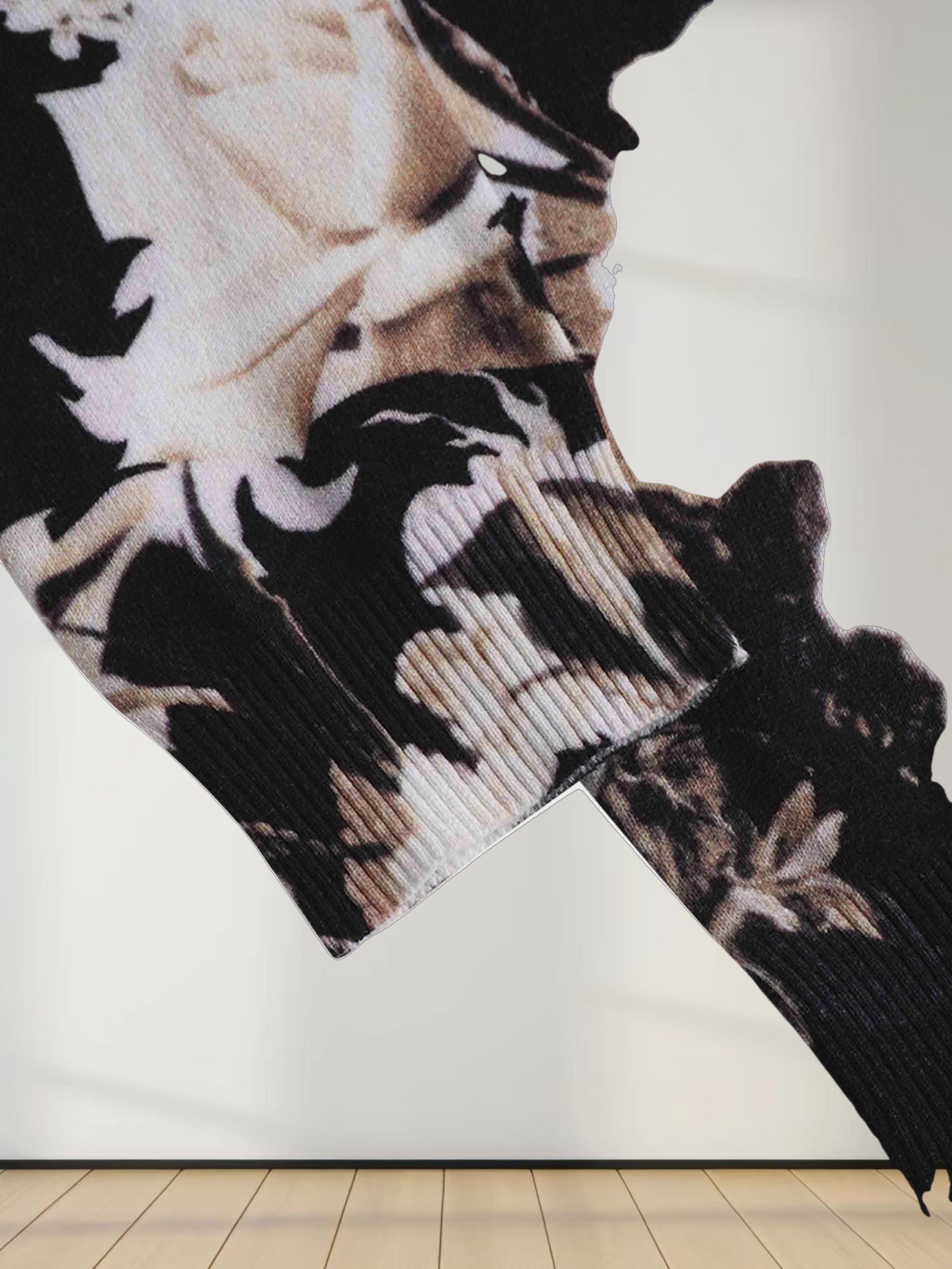 Printed Sweater-Gold Floral