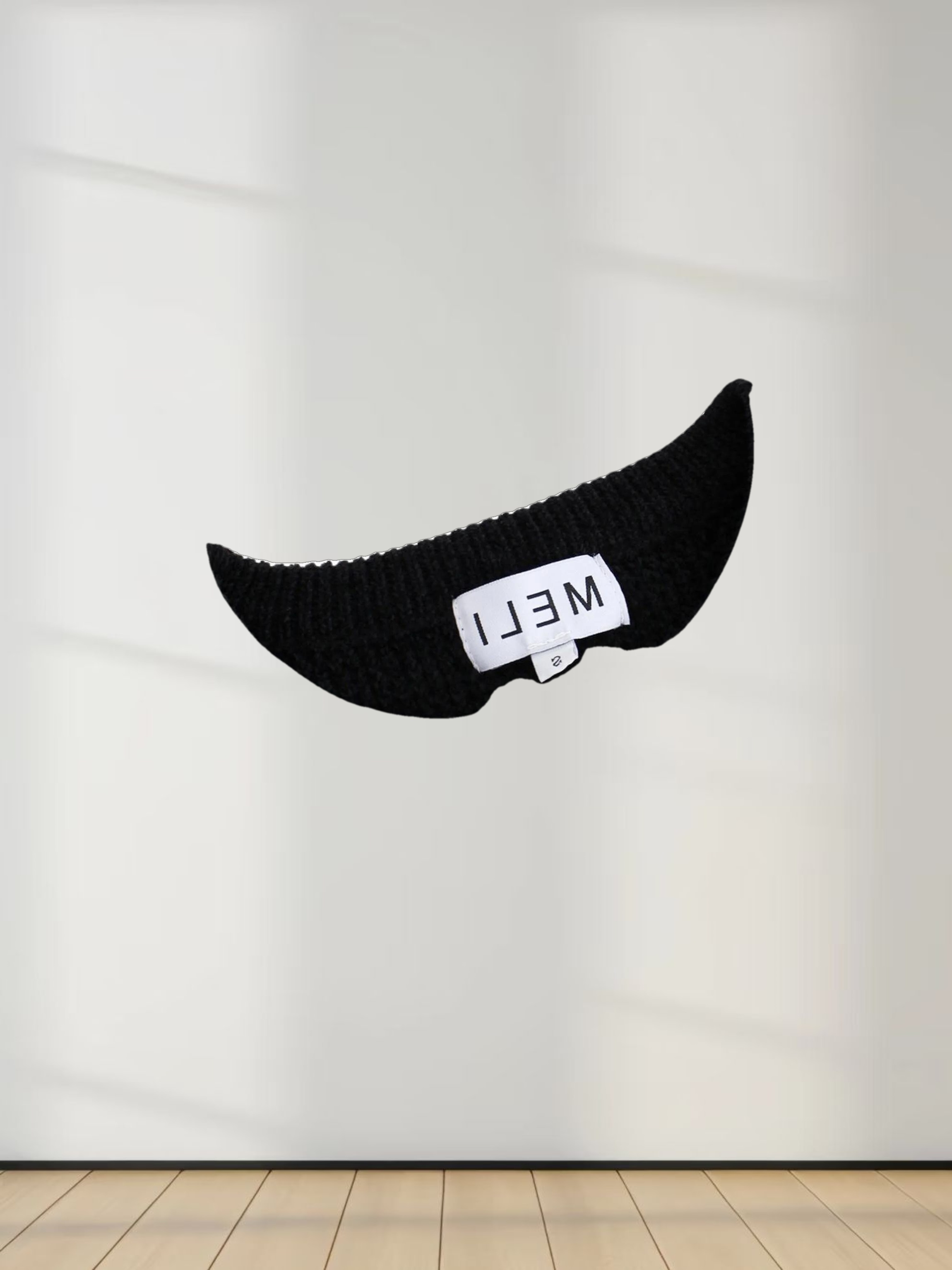 Chenille Waffle Sweater-Black