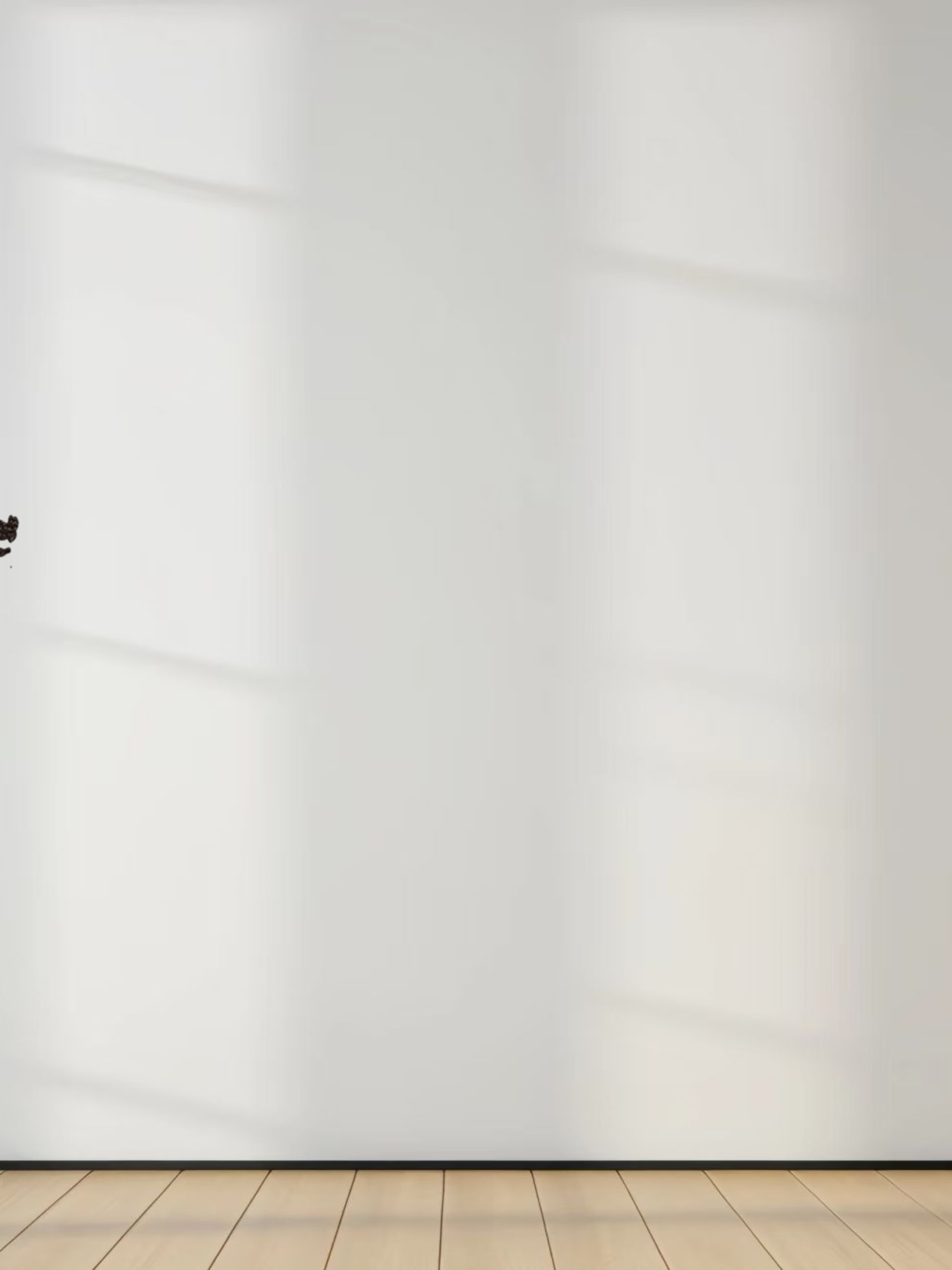 Leaf Design Turtleneck-Brown