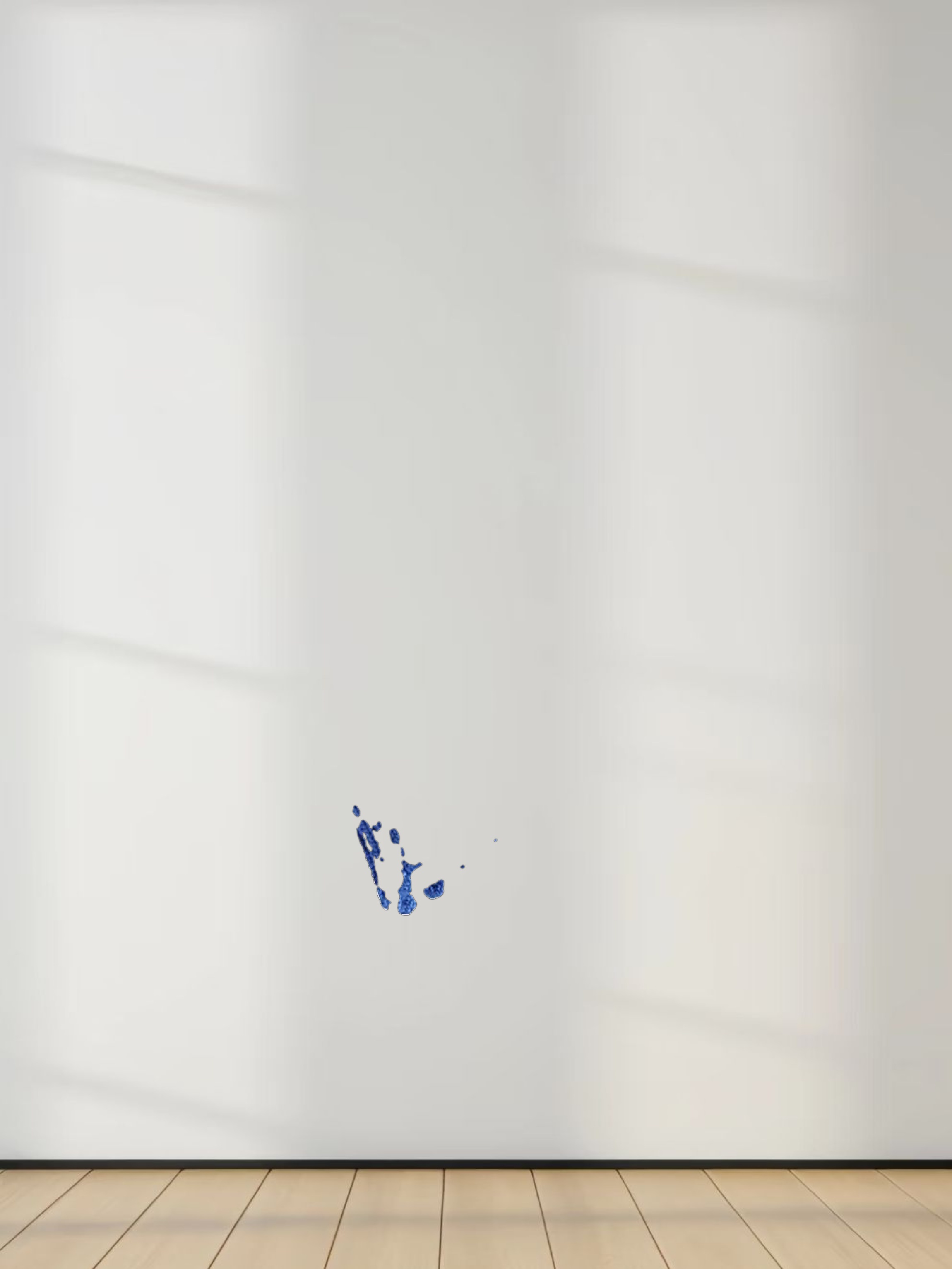 Trim Detail Crew Crop Cardigan-Bright Blue