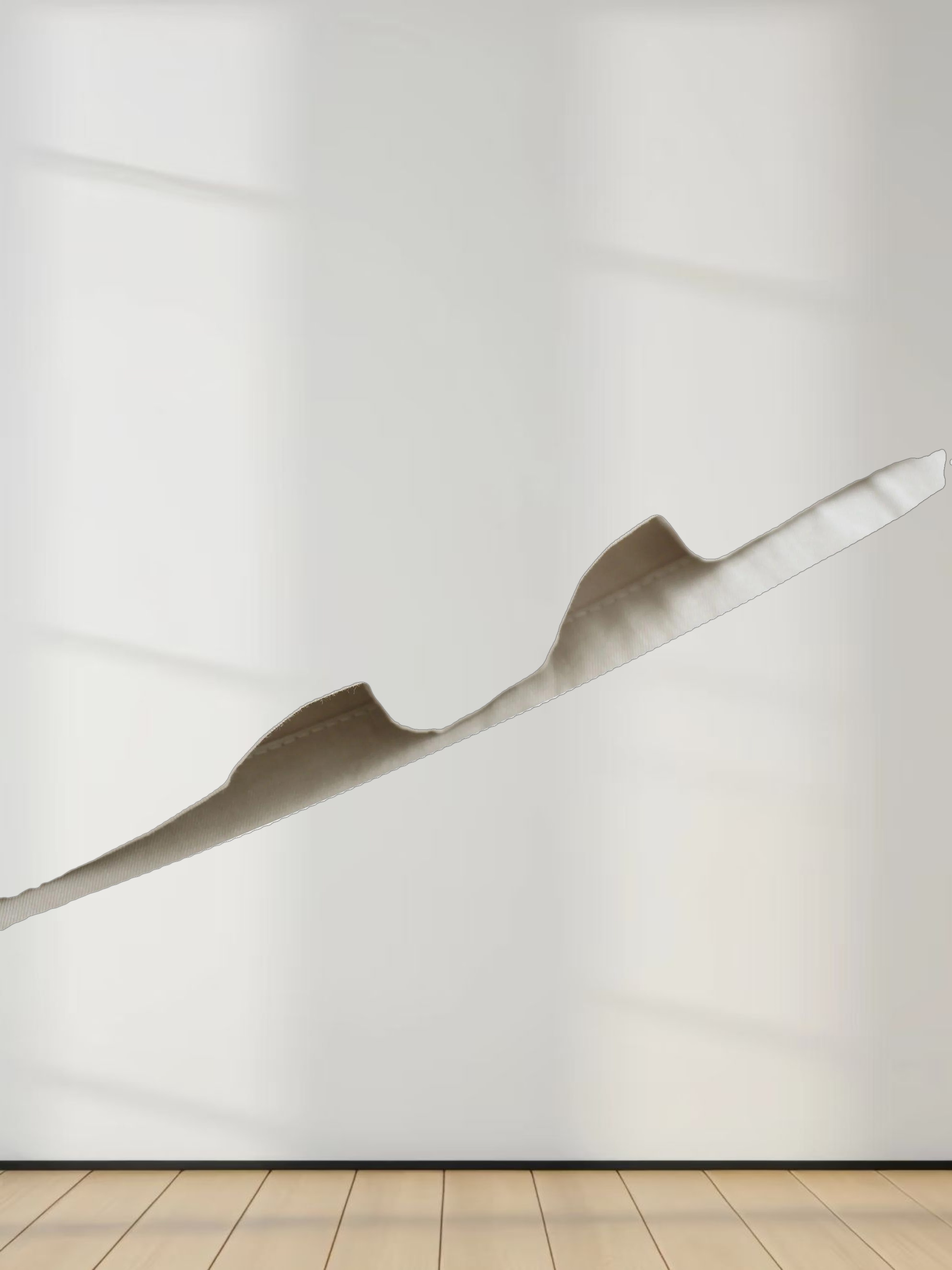 Stitch Down Cotton Pleated Skirt-Light Grey