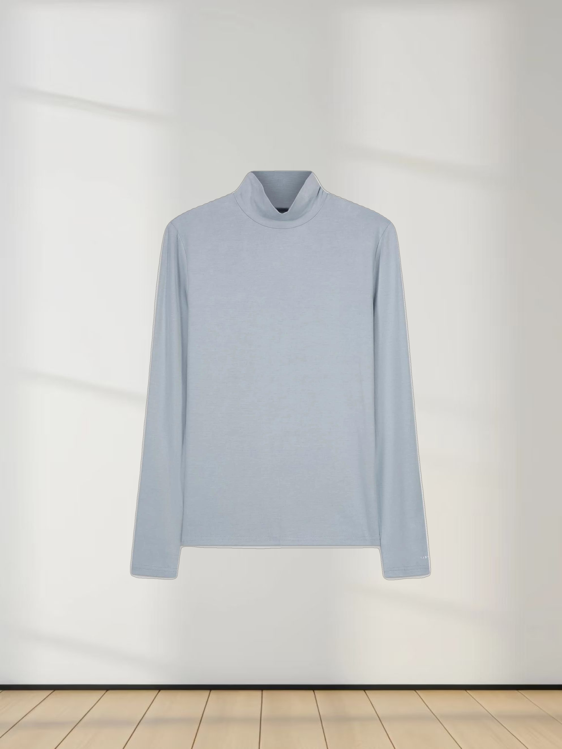 MODAL TURTLENECK LONG SLEEVE-OCEAN BLUE