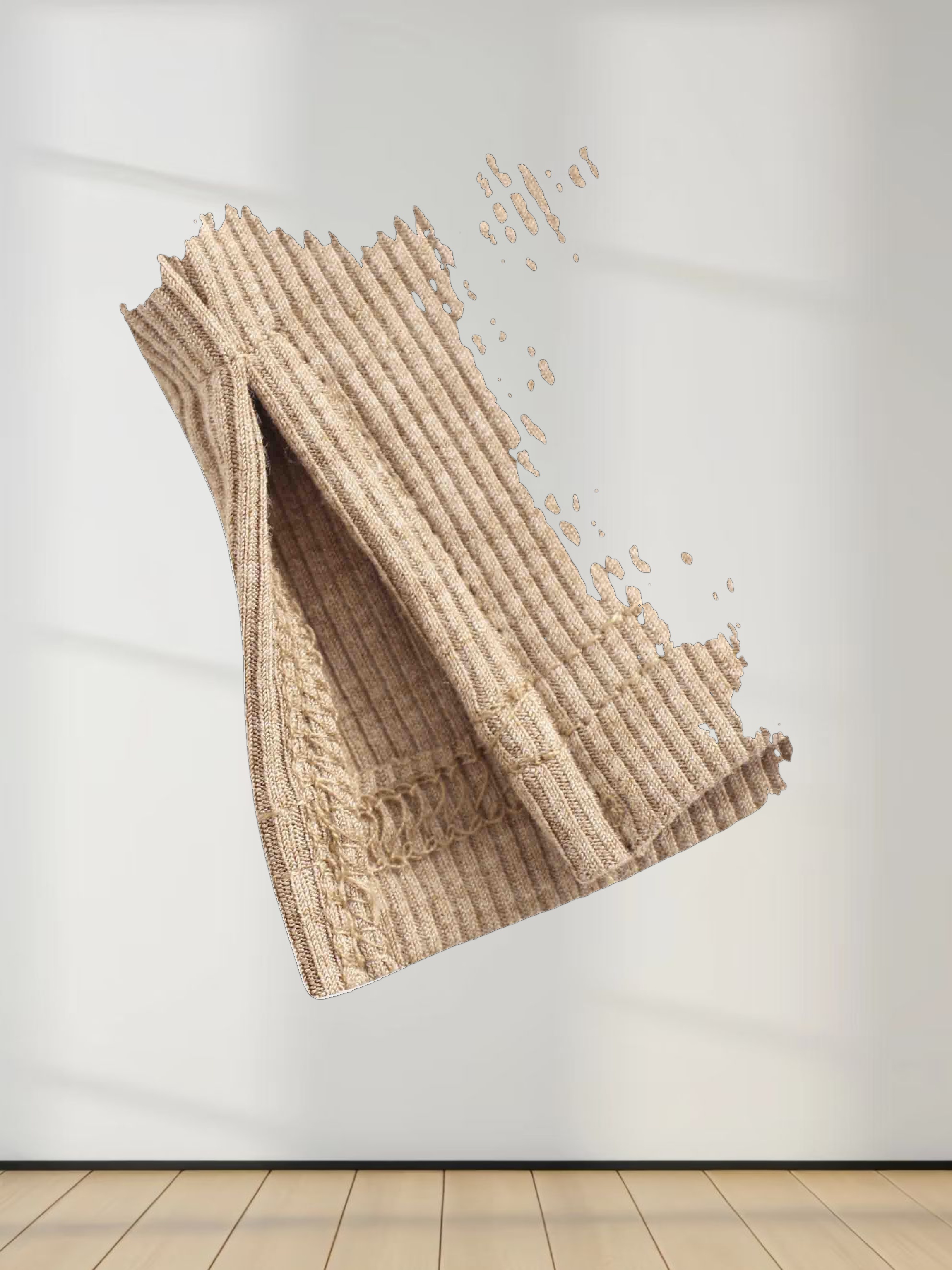 Ribbed Sleeveless Maxi Dress-Heathered Oatmeal