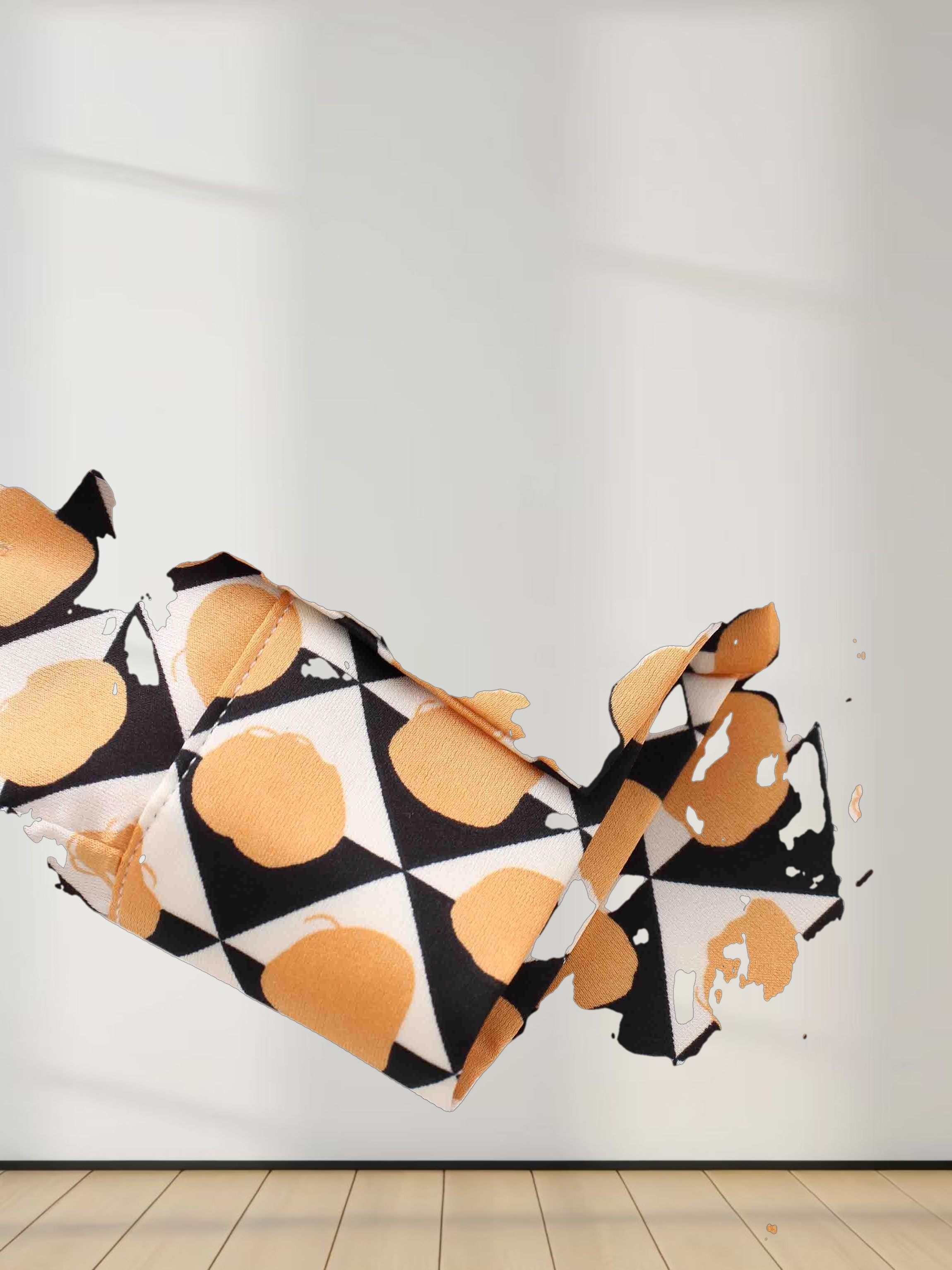 Long Shirtdress-Geo Black