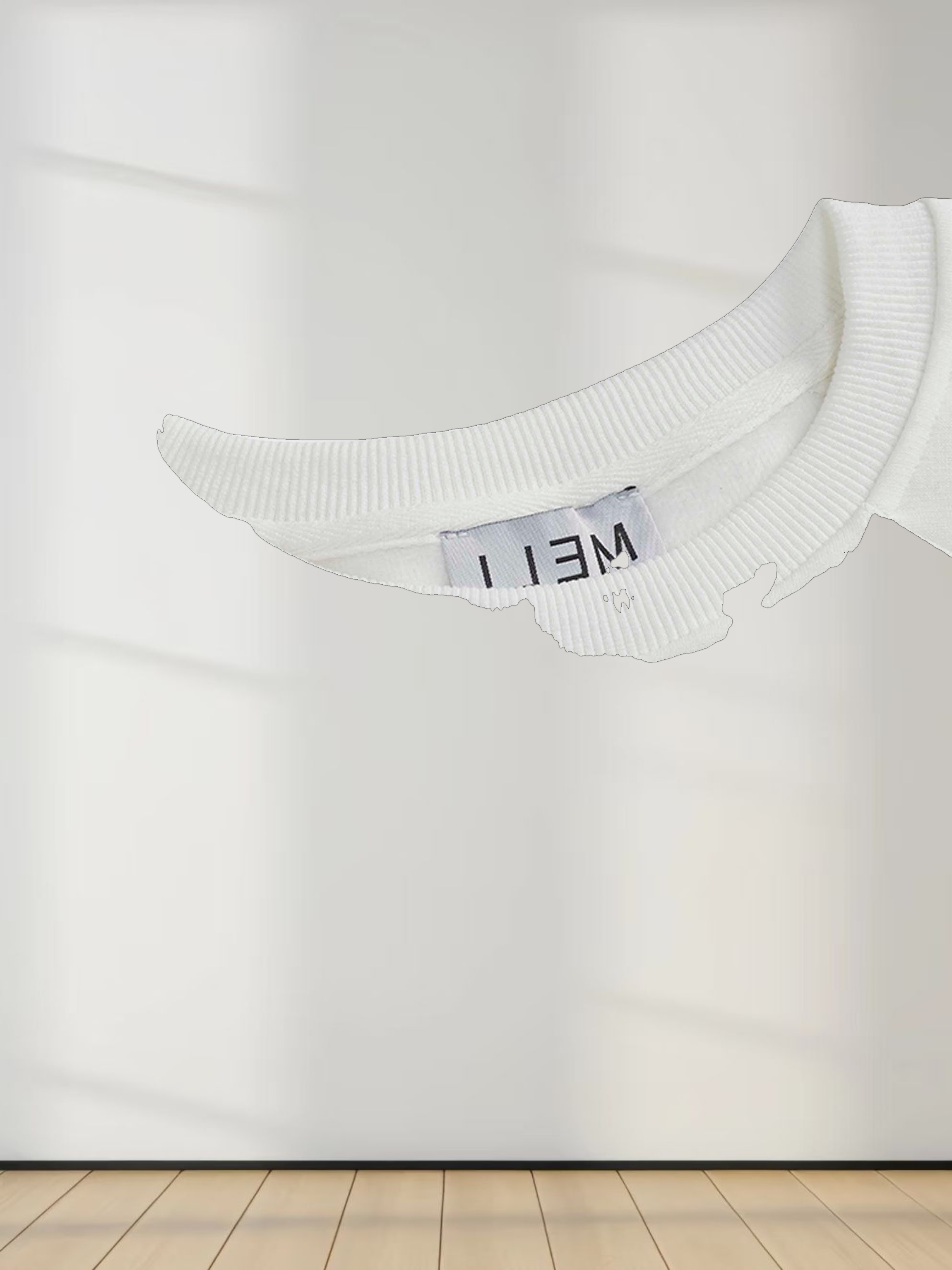 Side Strap Dolman Sweatshirt-Cream