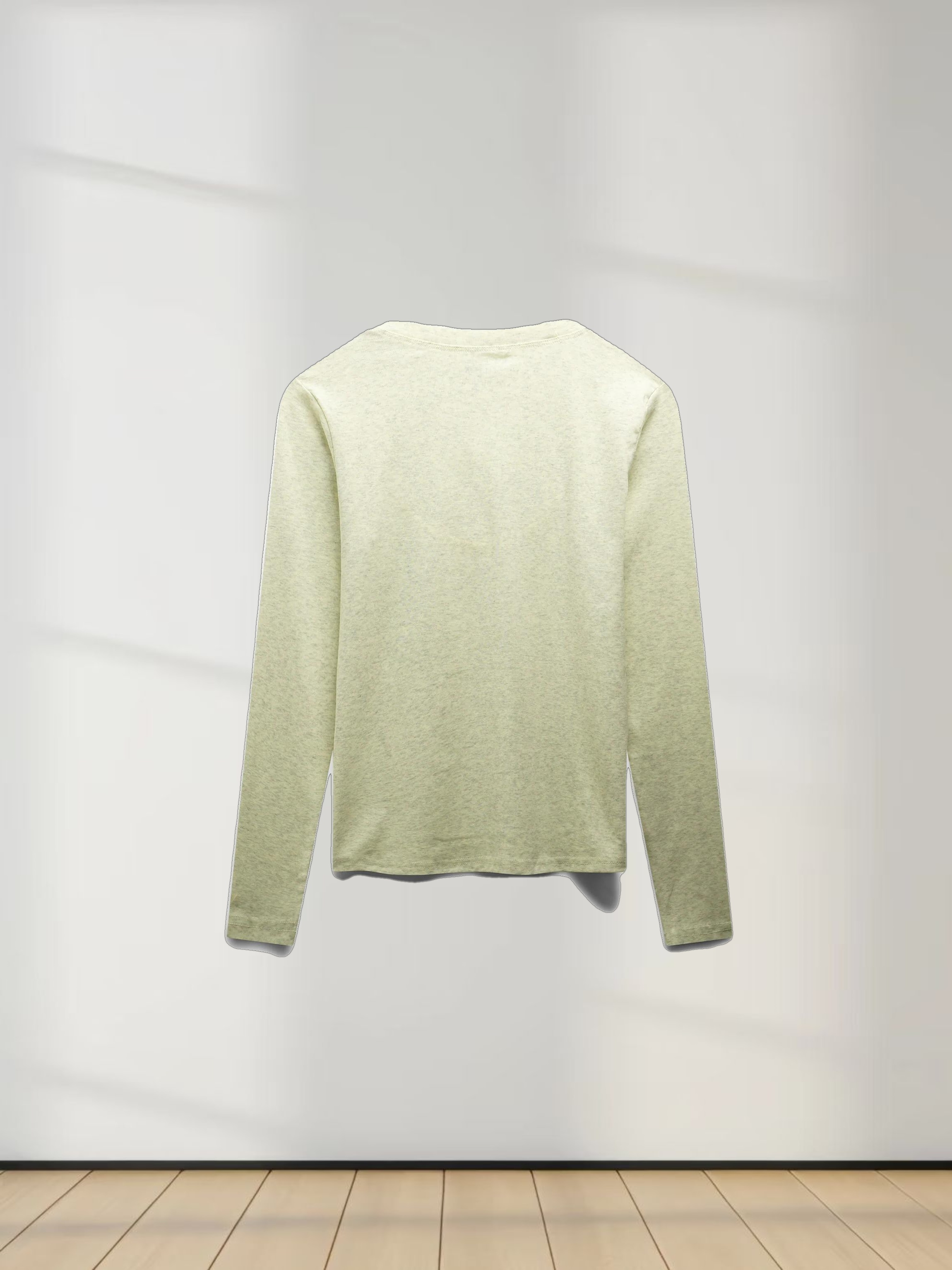 CLASSIC TEE LONG SLEEVE-YELLOW HEATHERED