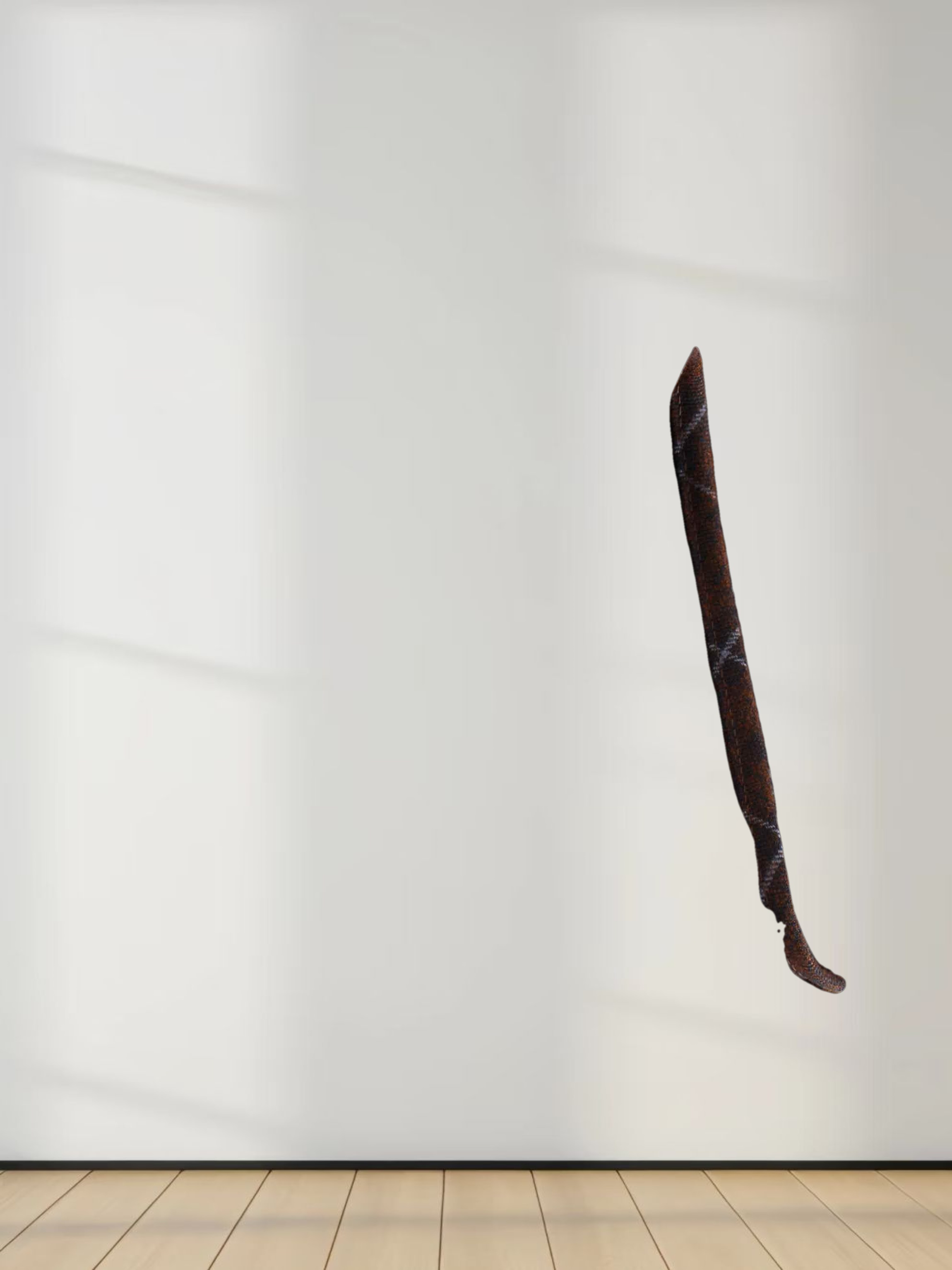 Leather Piped Skirt-Brown Plaid