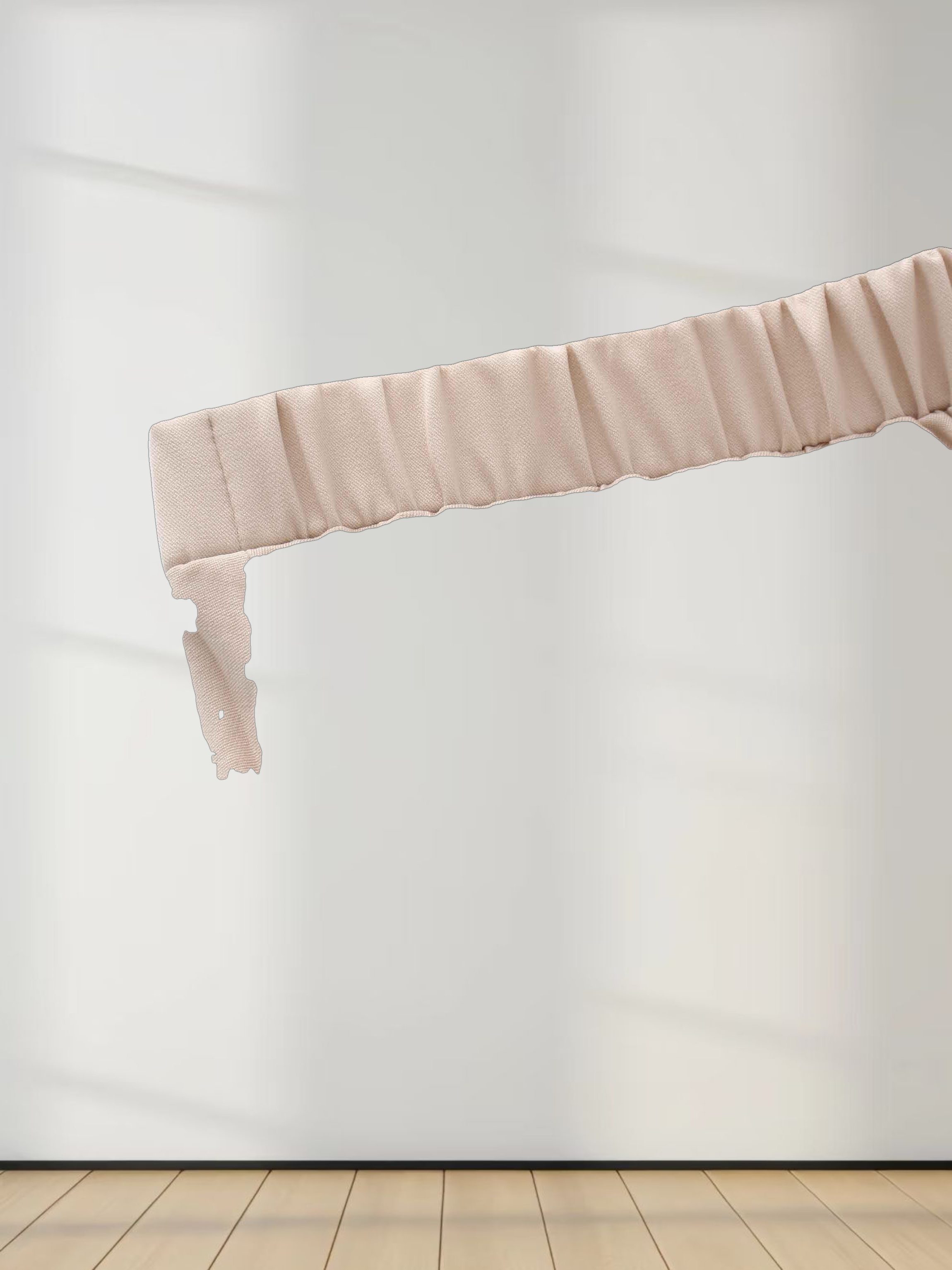 Denim Pleated Skirt-Stone