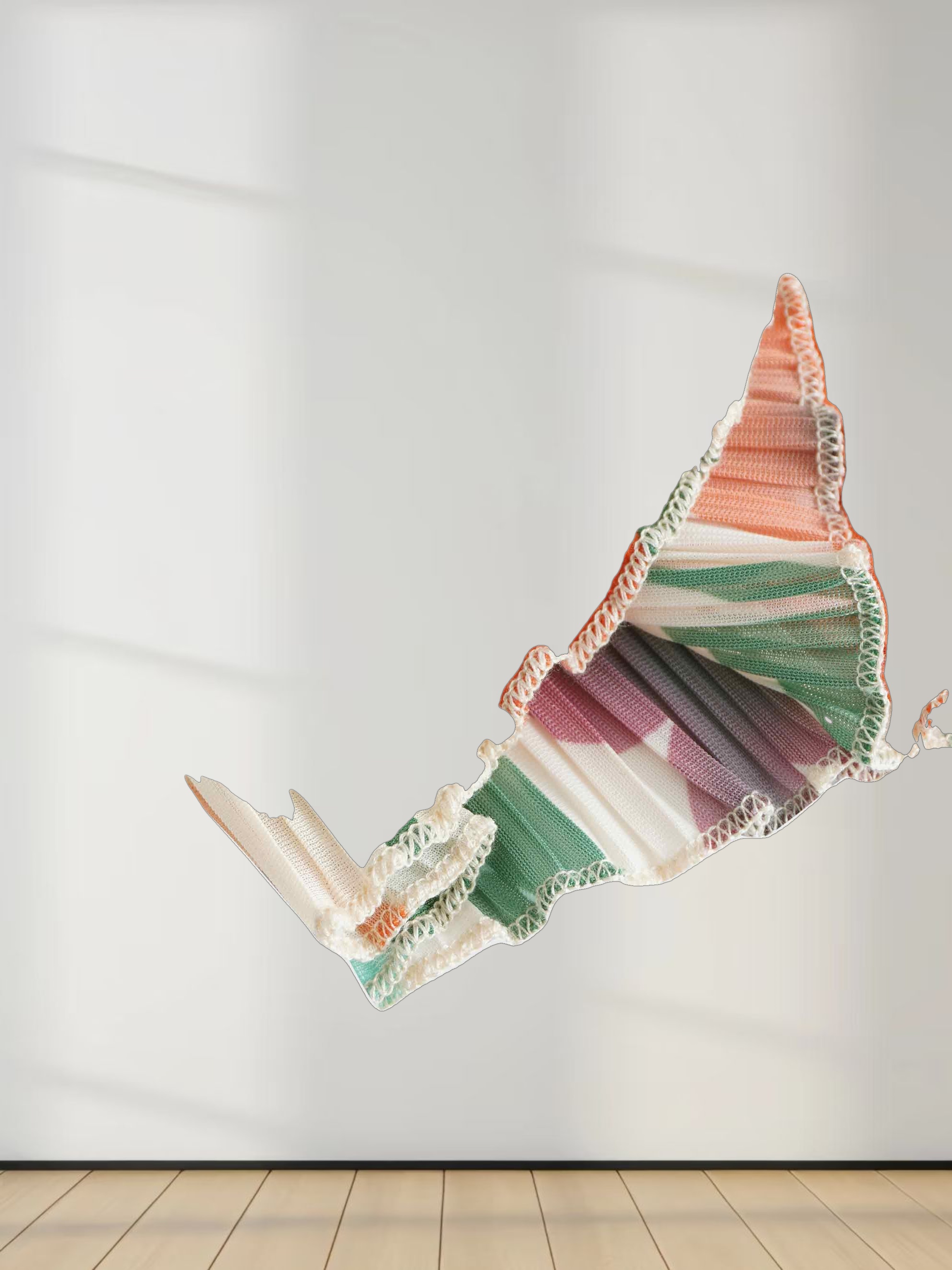 Micro Pleats Princess Style Dress-Orange Floral