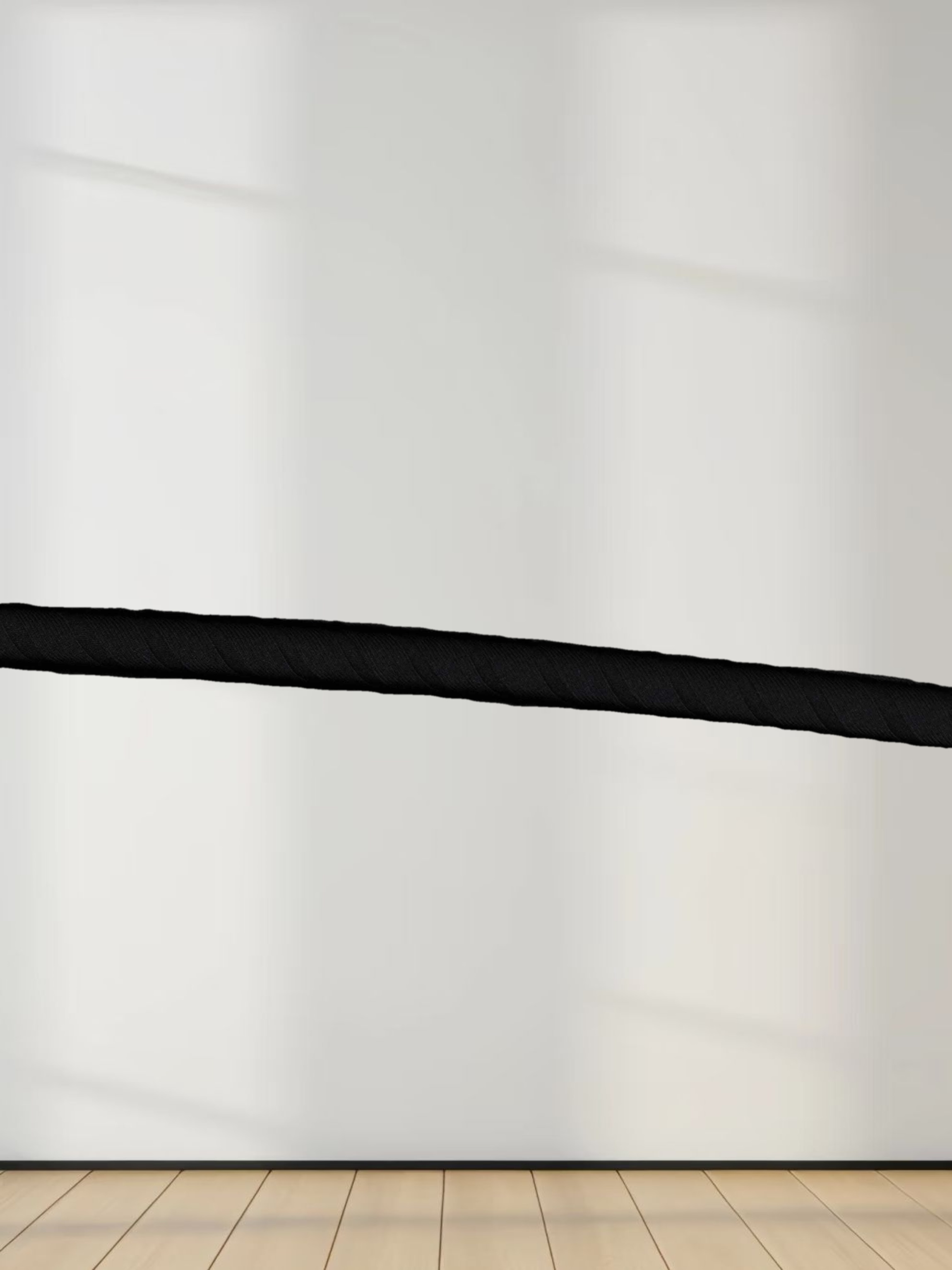 Ribbed High V Bomber-Black