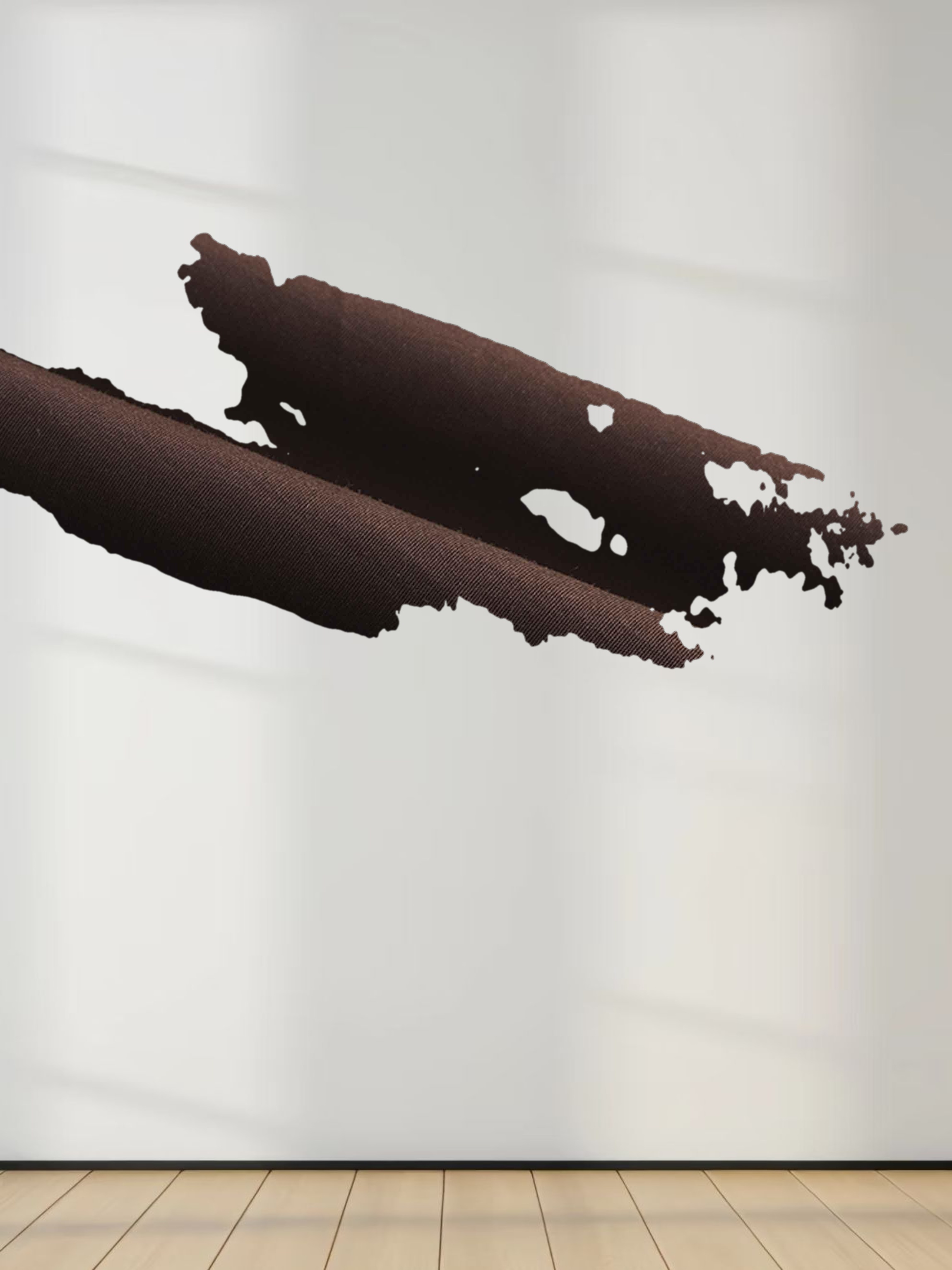 DRAWSTRING RUFFLE SKIRT-BROWN