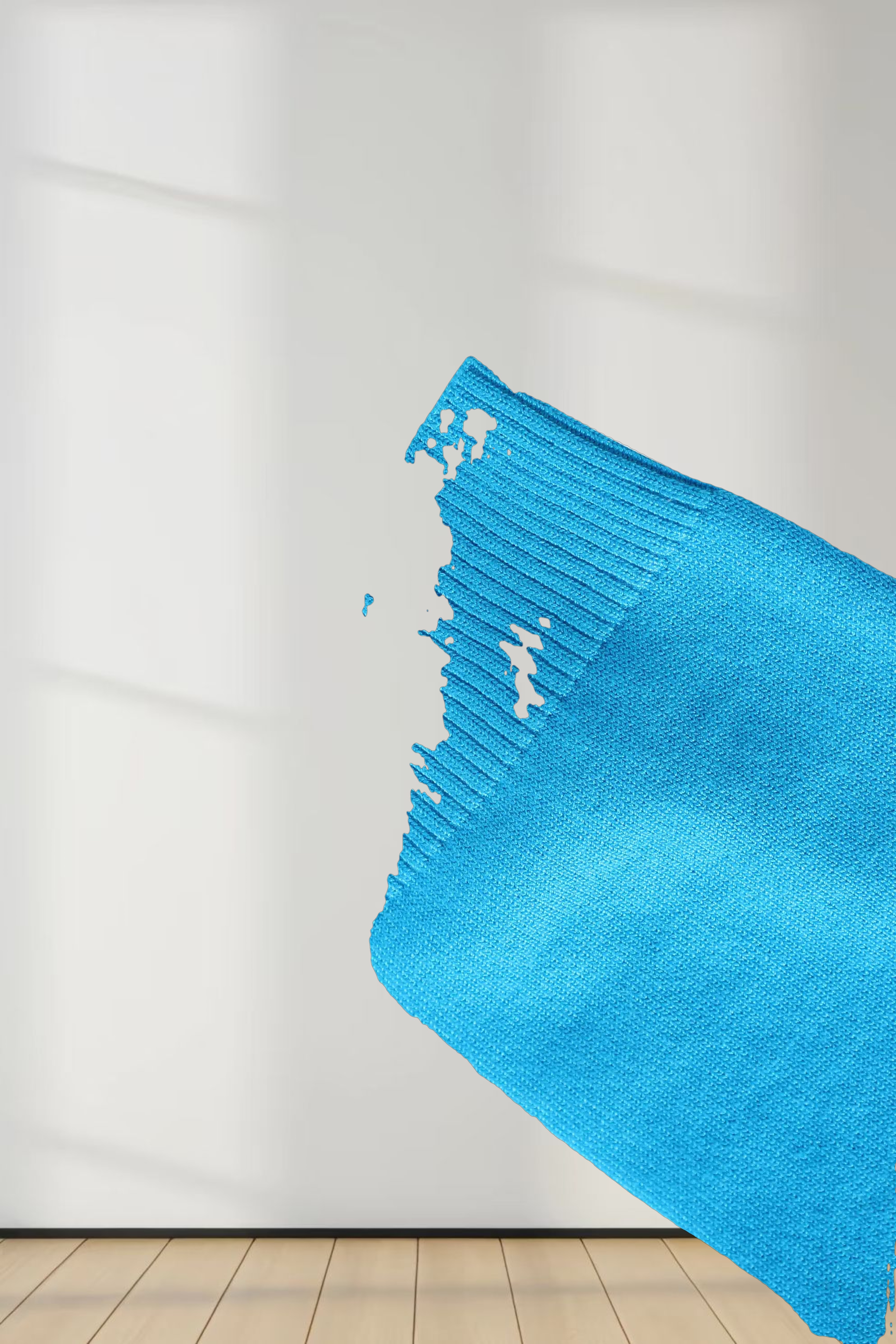 Basic Crew Sweater 3Q-Cerulian